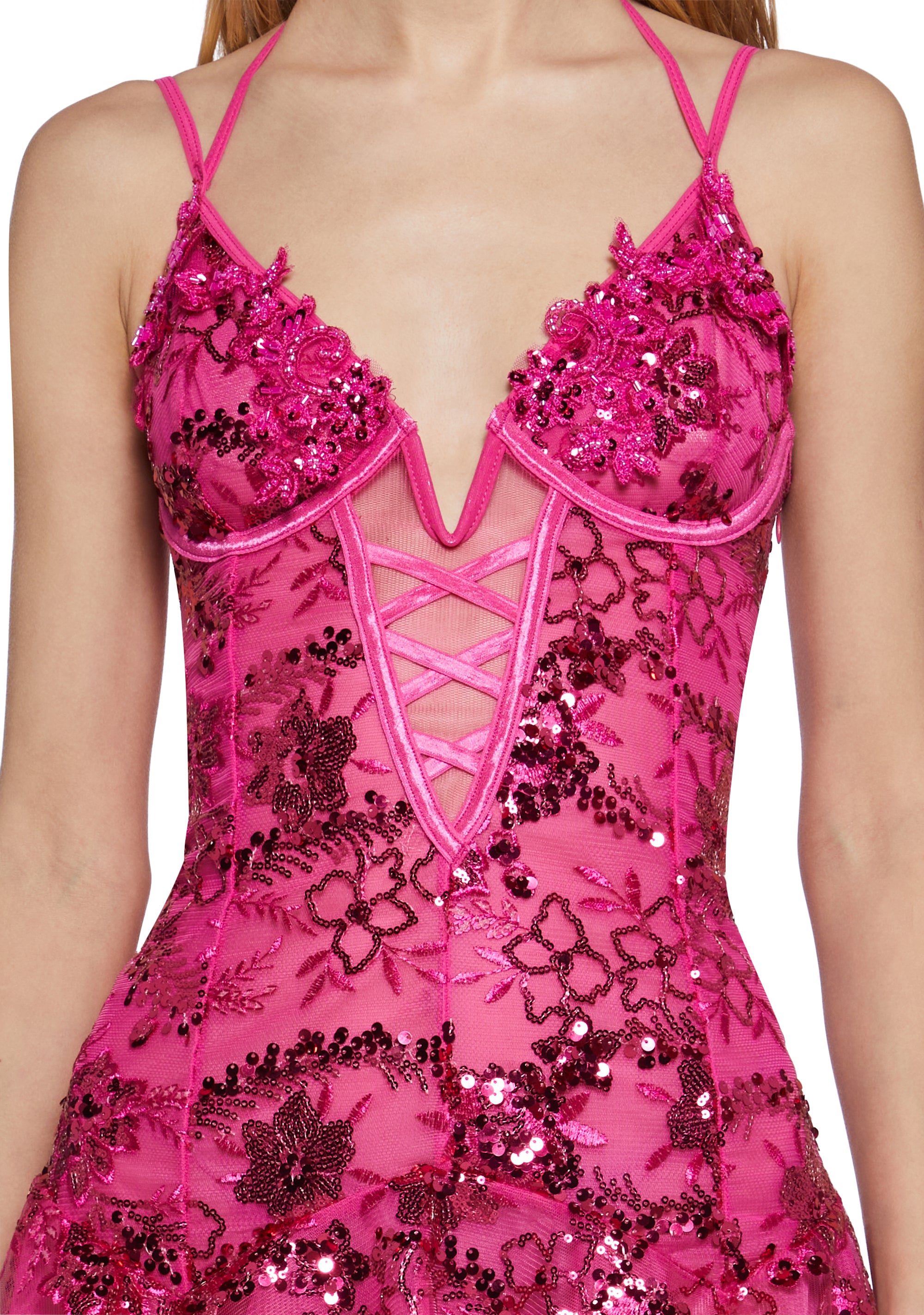 Womens Sequin Mini Dress Club Exx - Pink Dolls Kill Womens Sequin Mini Dress Club Exx - Pink Dolls Kill