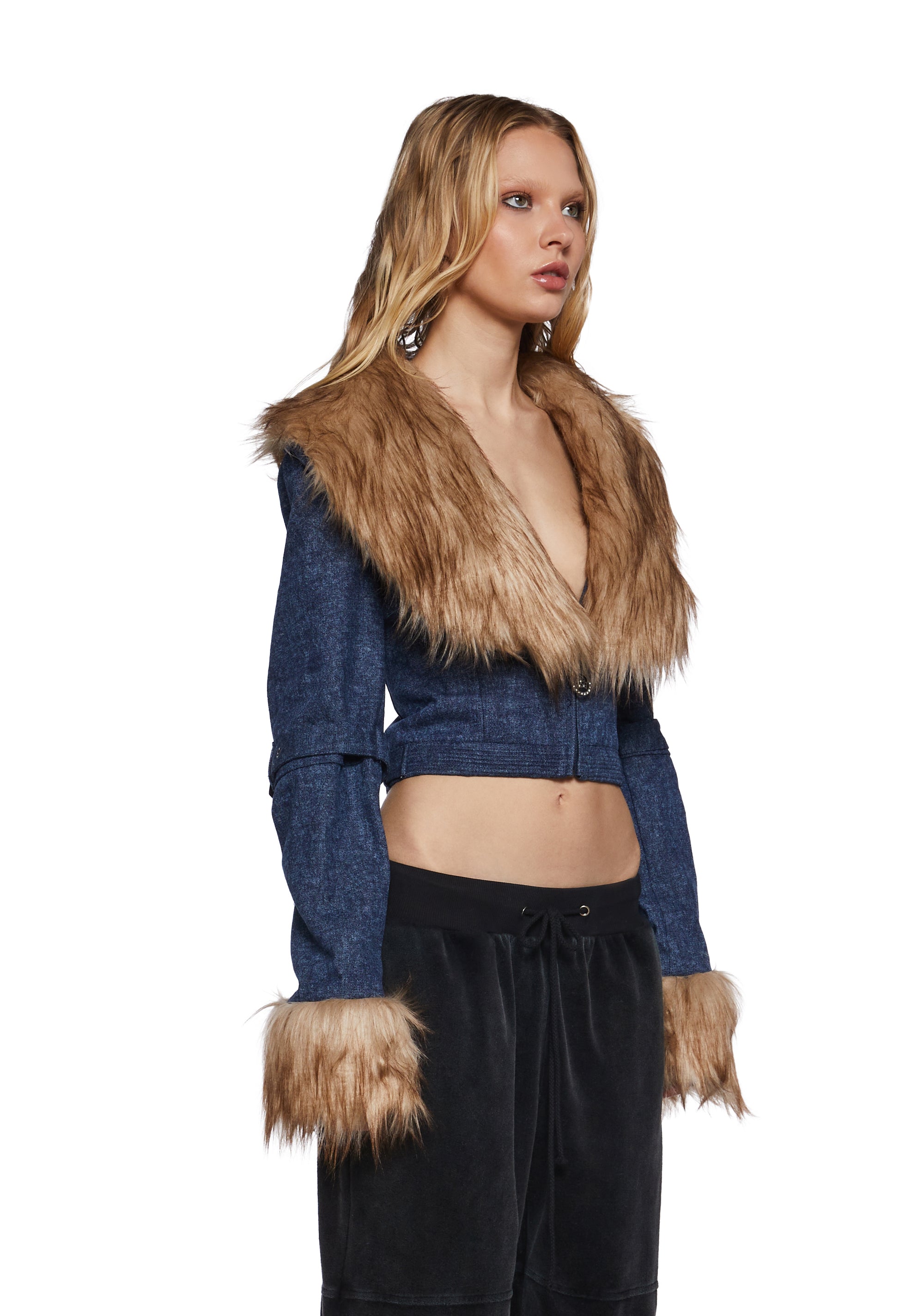 Covet Moto Jacket - Denim