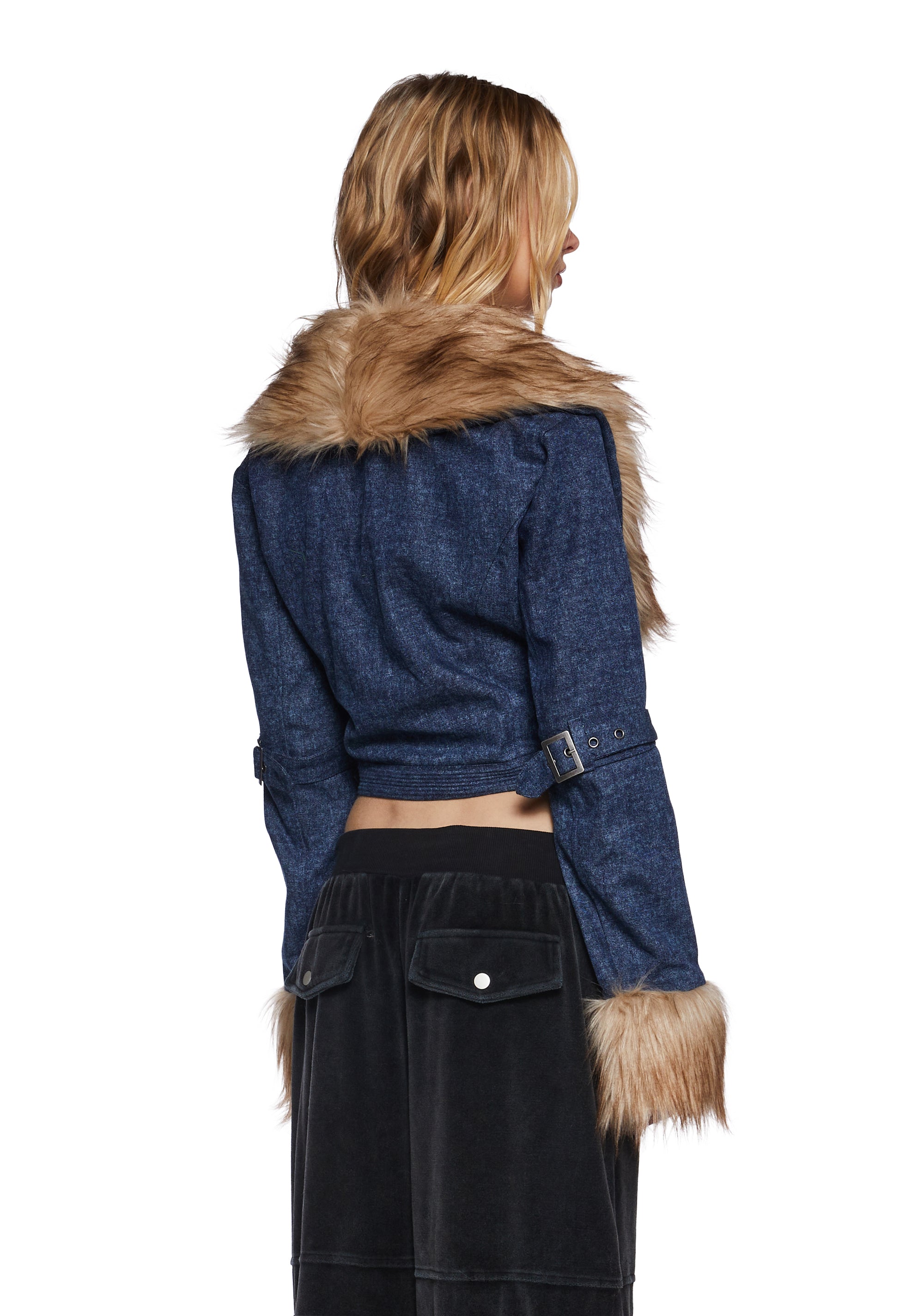 Covet Moto Jacket - Denim