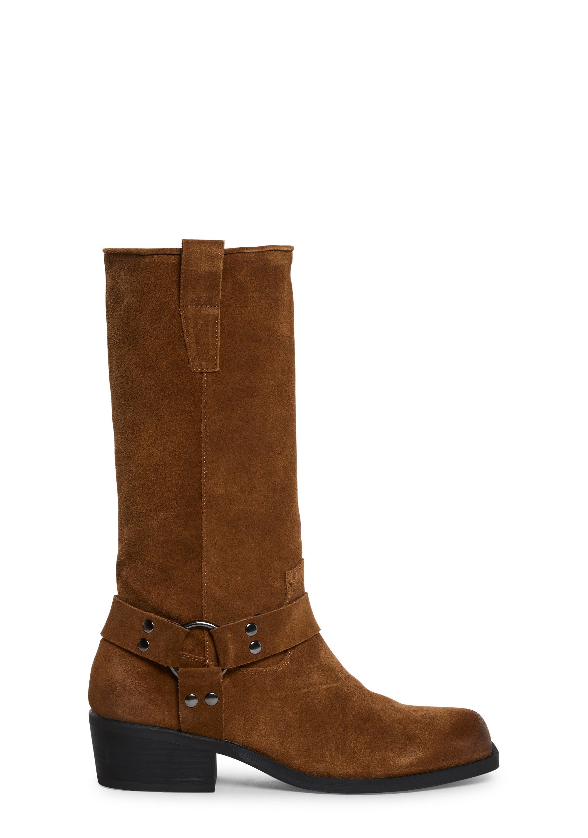 Club Exx Leopard Print Faux Fur Cowboy Boots - Multi – Dolls Kill