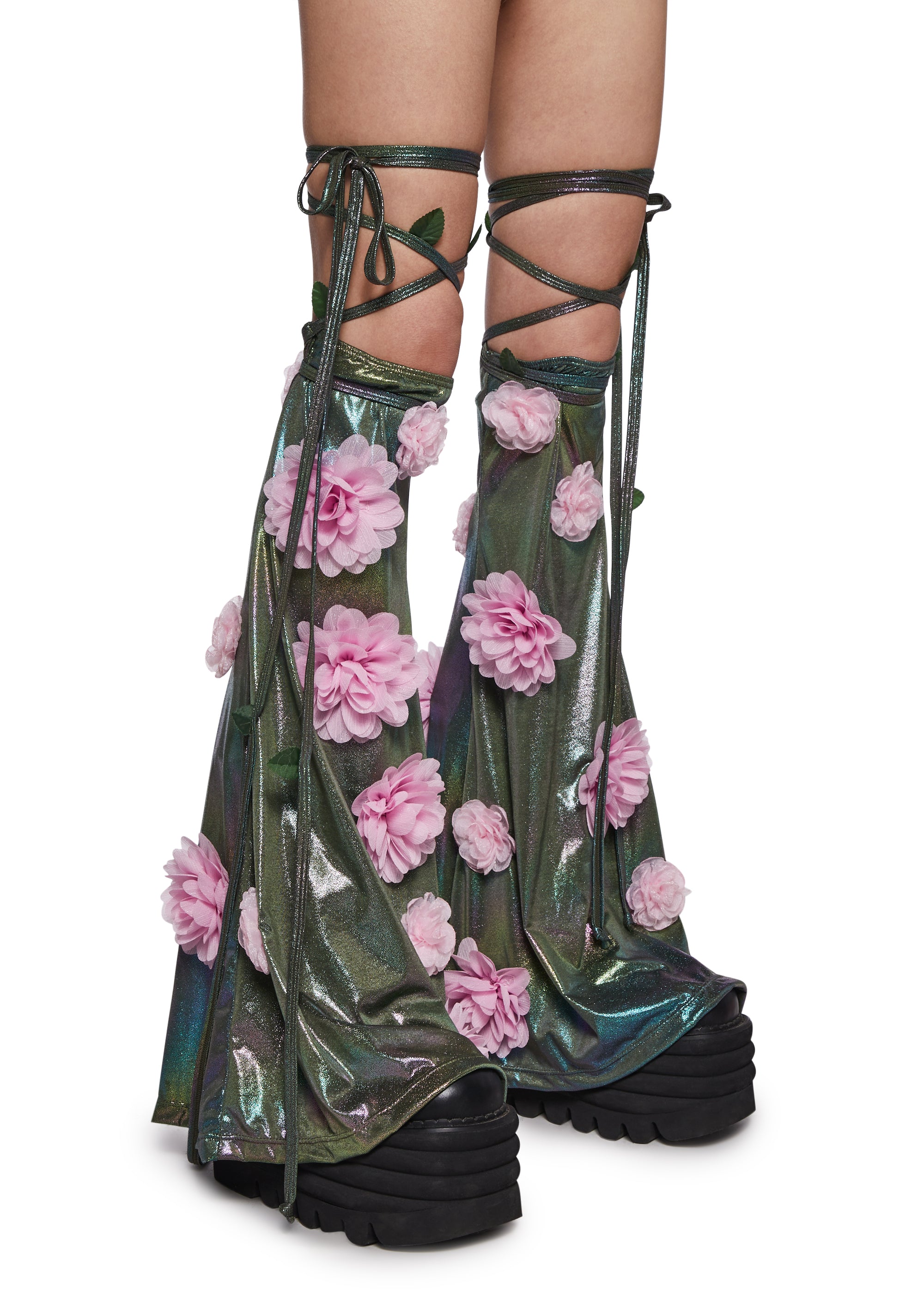 Electric Bloom Leg Warmers