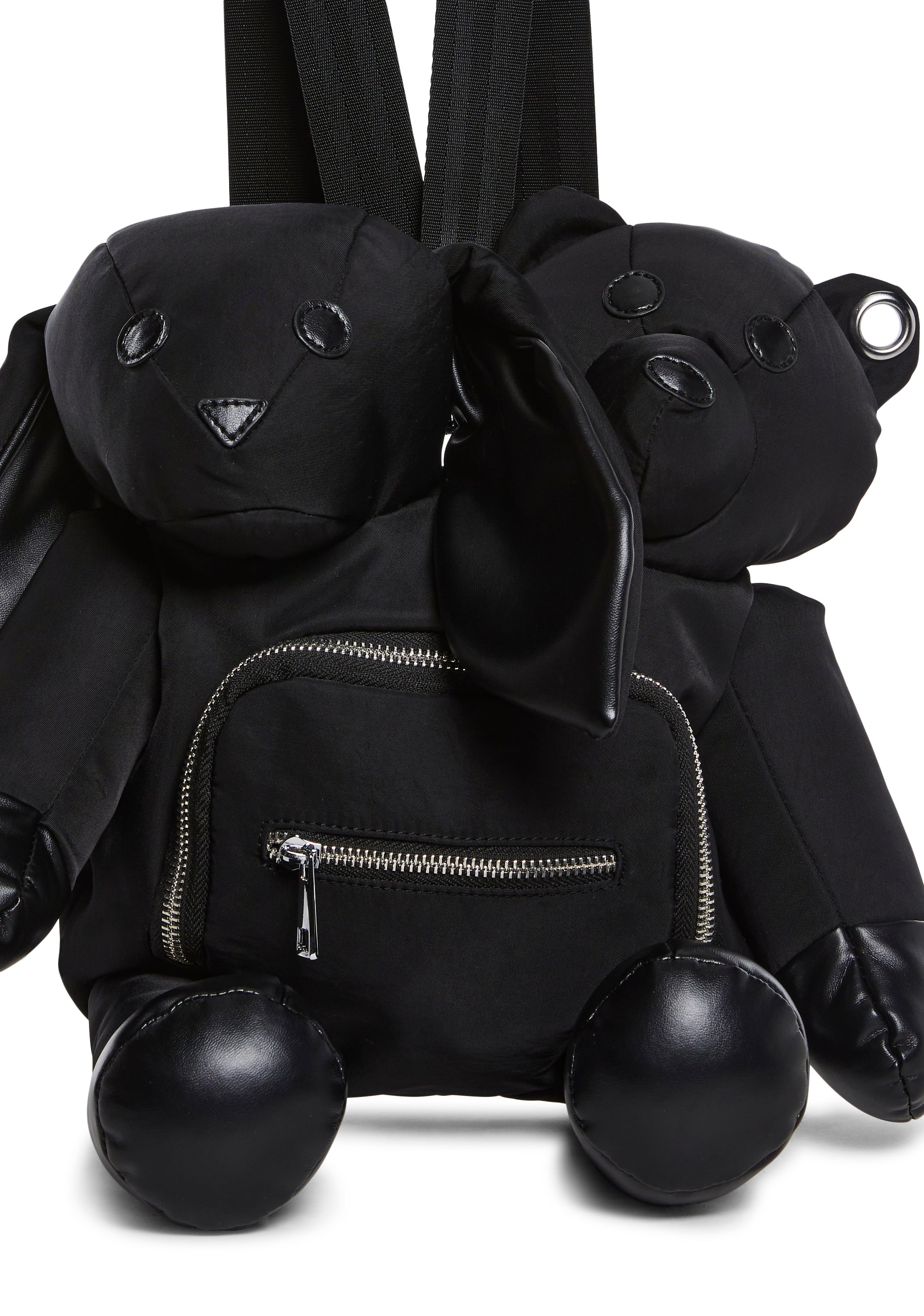 Womens Bunny Bear Backpack With Zippered Pockets Current Mood