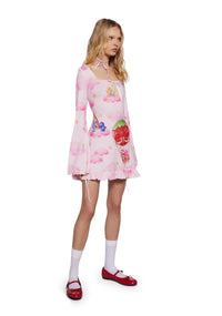 Clouds And Rainbows Mini Dress