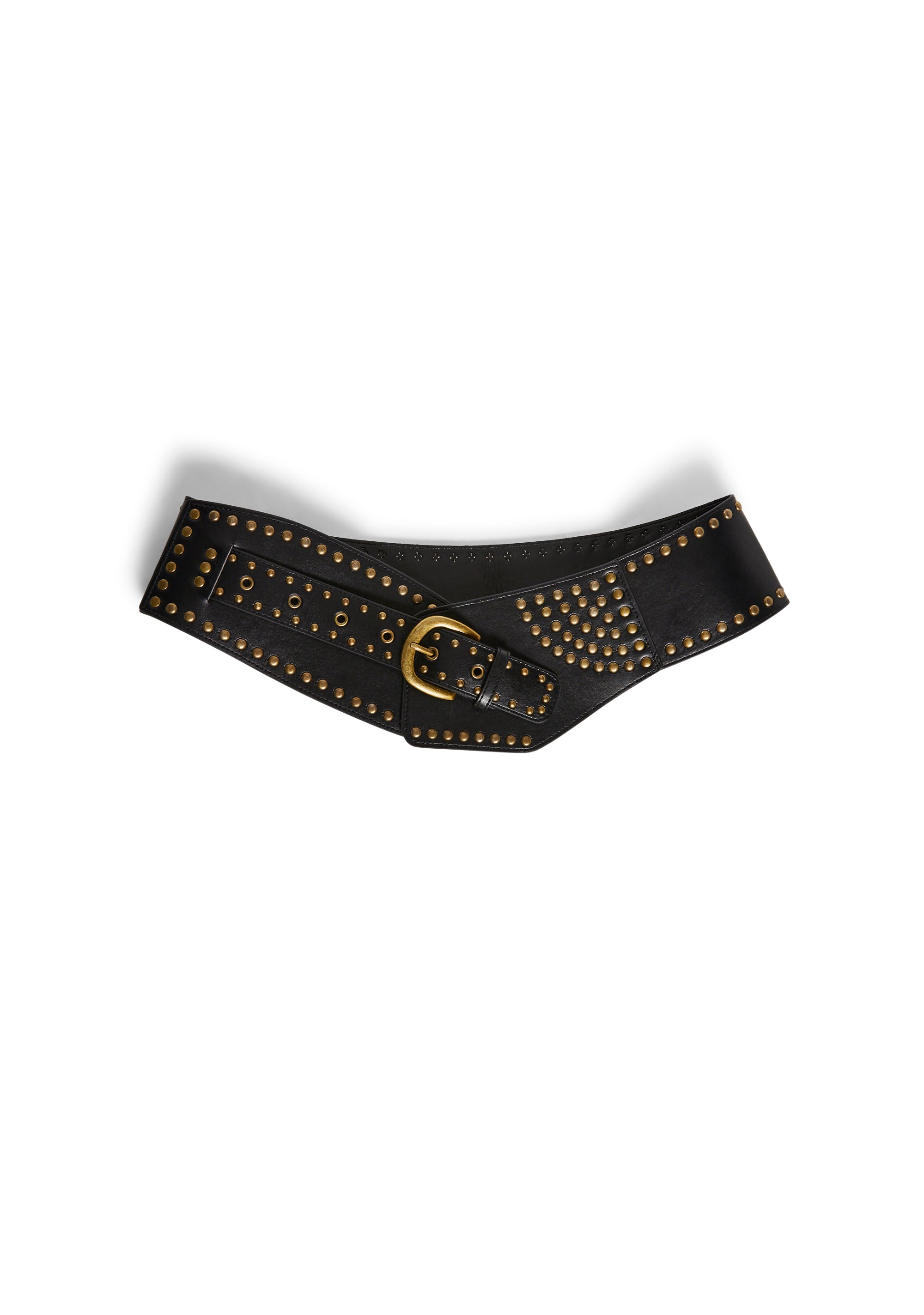 BETSEY JOHNSON Studded Black Stretch Waist Belt Betsey Johnson Black Belts for Women for sale | eBay main image 3