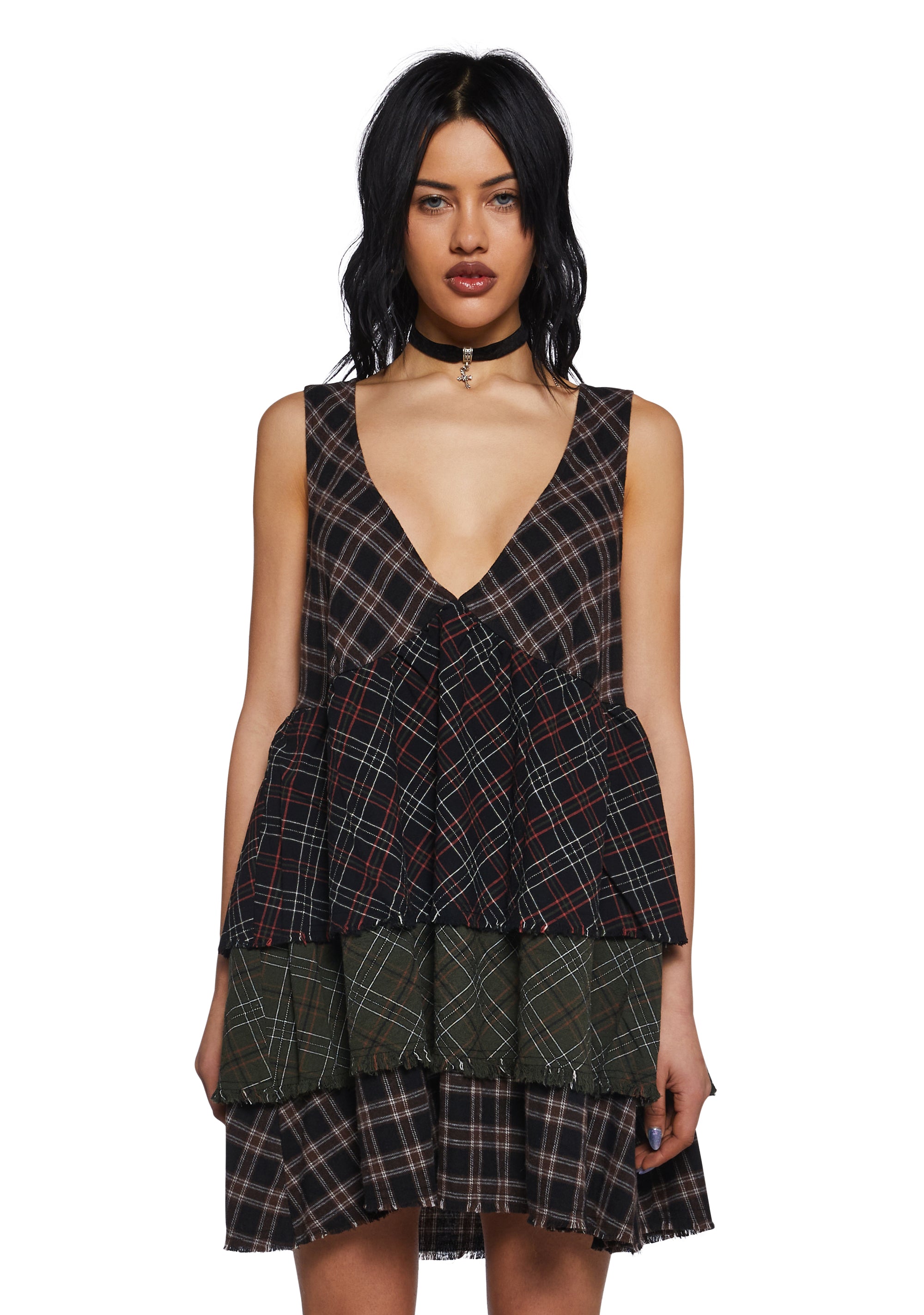 Get Over It Babydoll Dress - Black