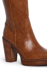 Pace Of Nature Cowboy Boots - Brown