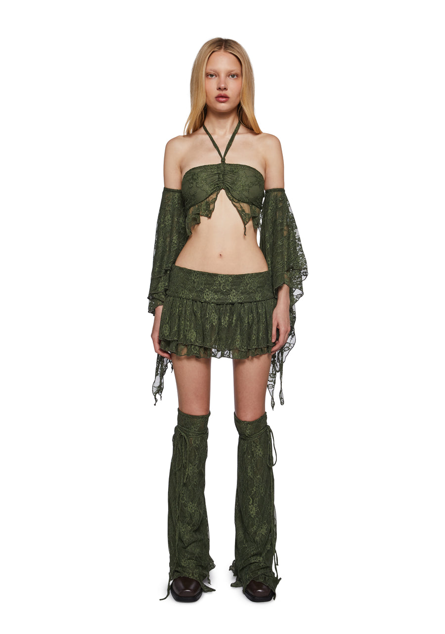 Green Outlaw 4-Piece Skirt Set