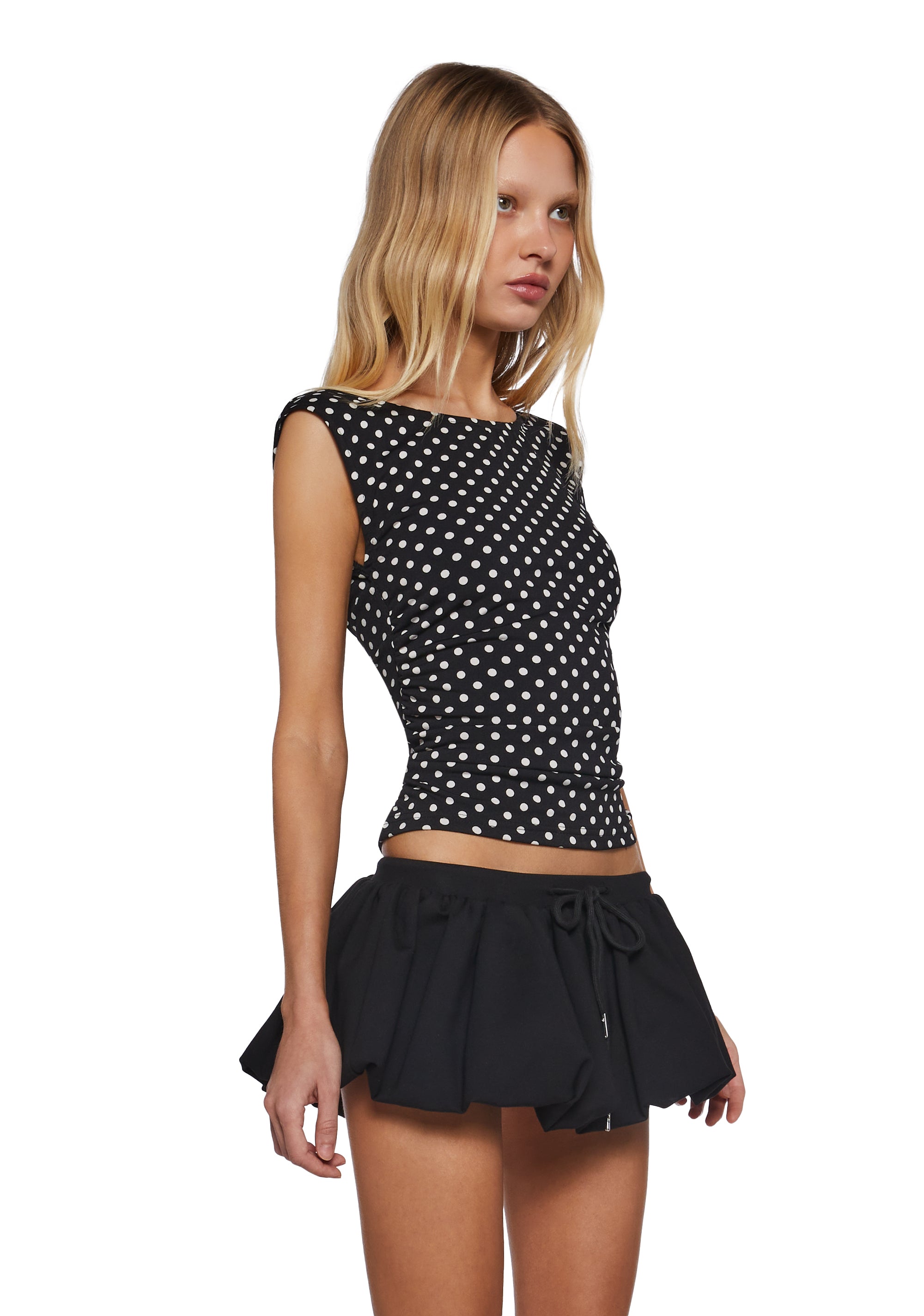 Elegant Turn Short Sleeve Top