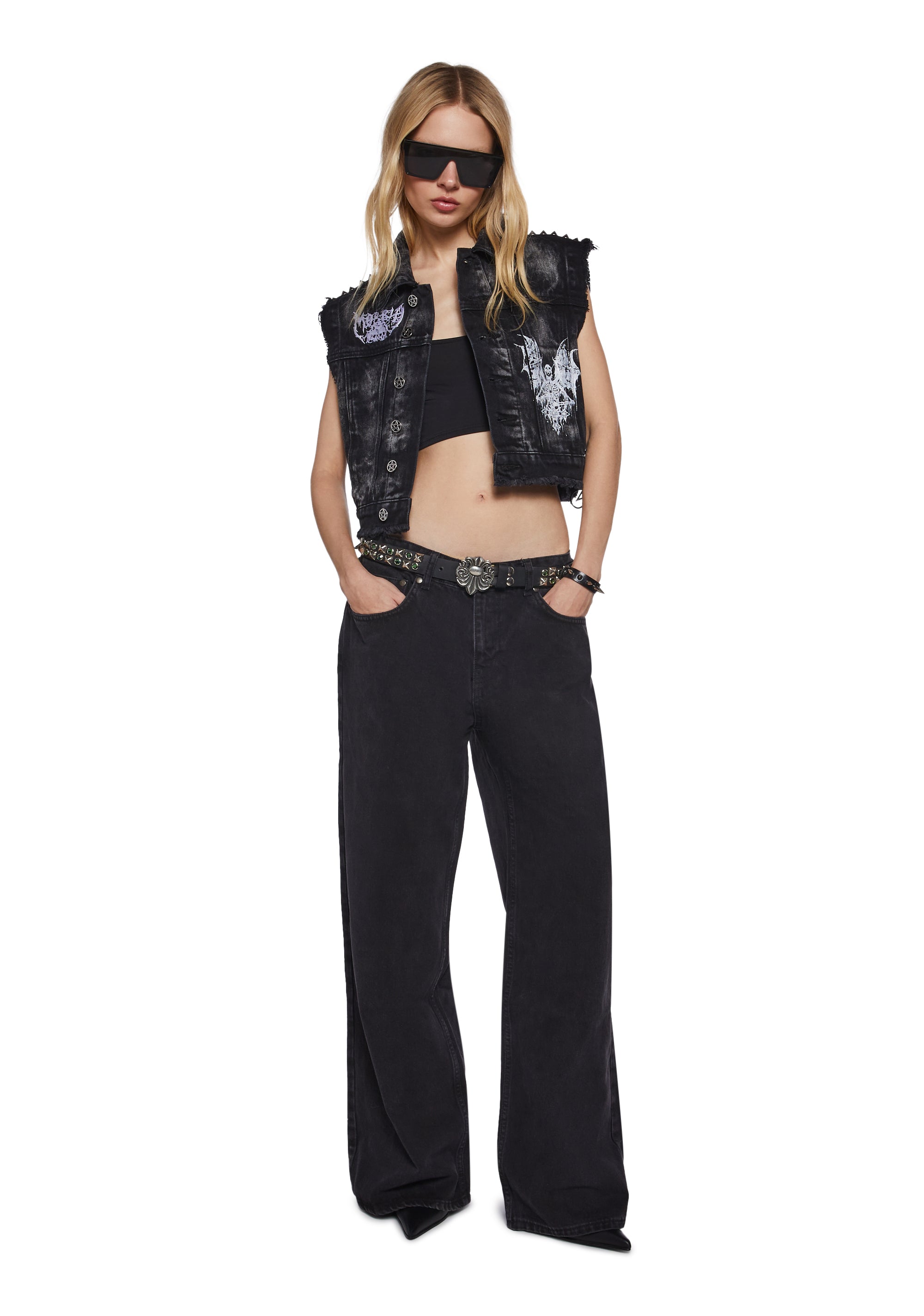 Moonlight Pact Denim Vest - alternate