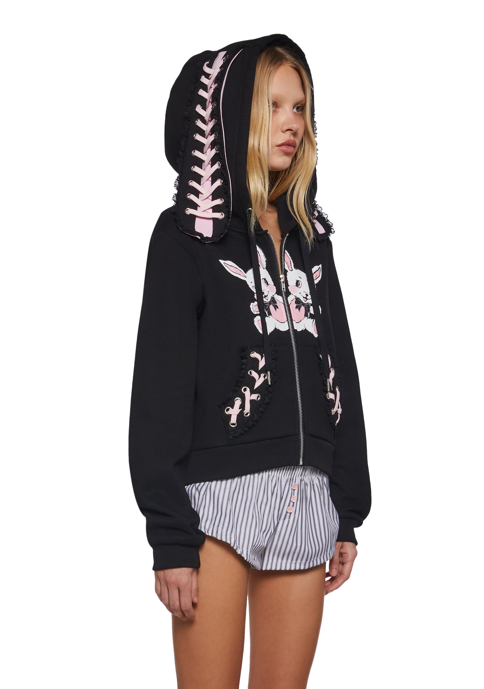 luvlyです！ WRATHBOY OVERSIZE CROP 3:33 HOODIE BLACK – Premium Apparel Shops