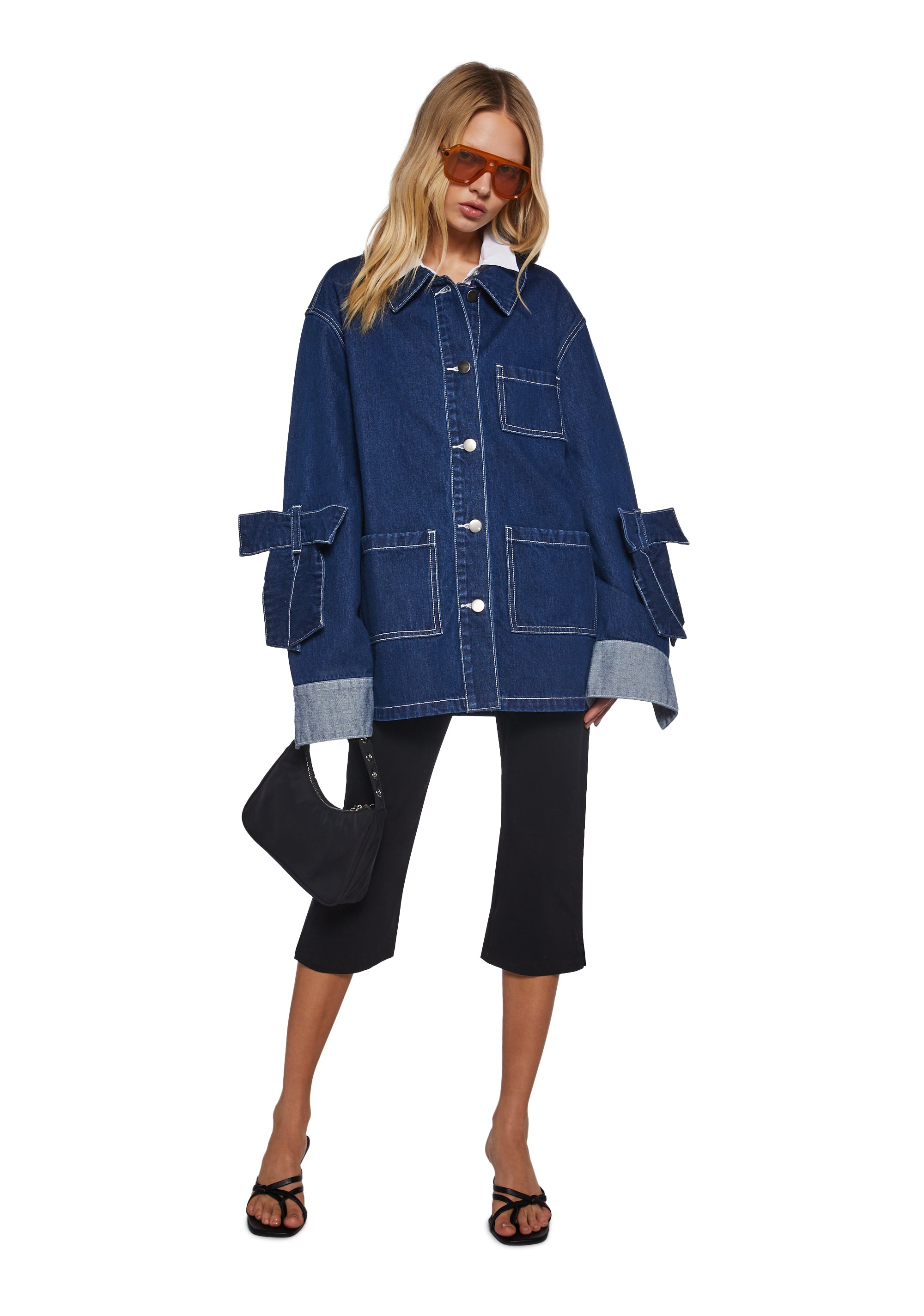 Rooftop Lounging Denim Coat - alternate
