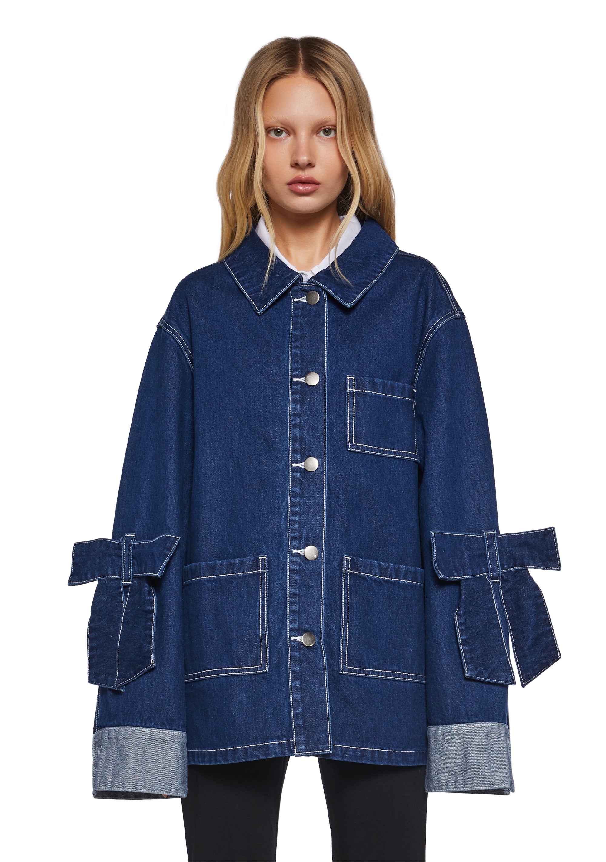 Rooftop Lounging Denim Coat