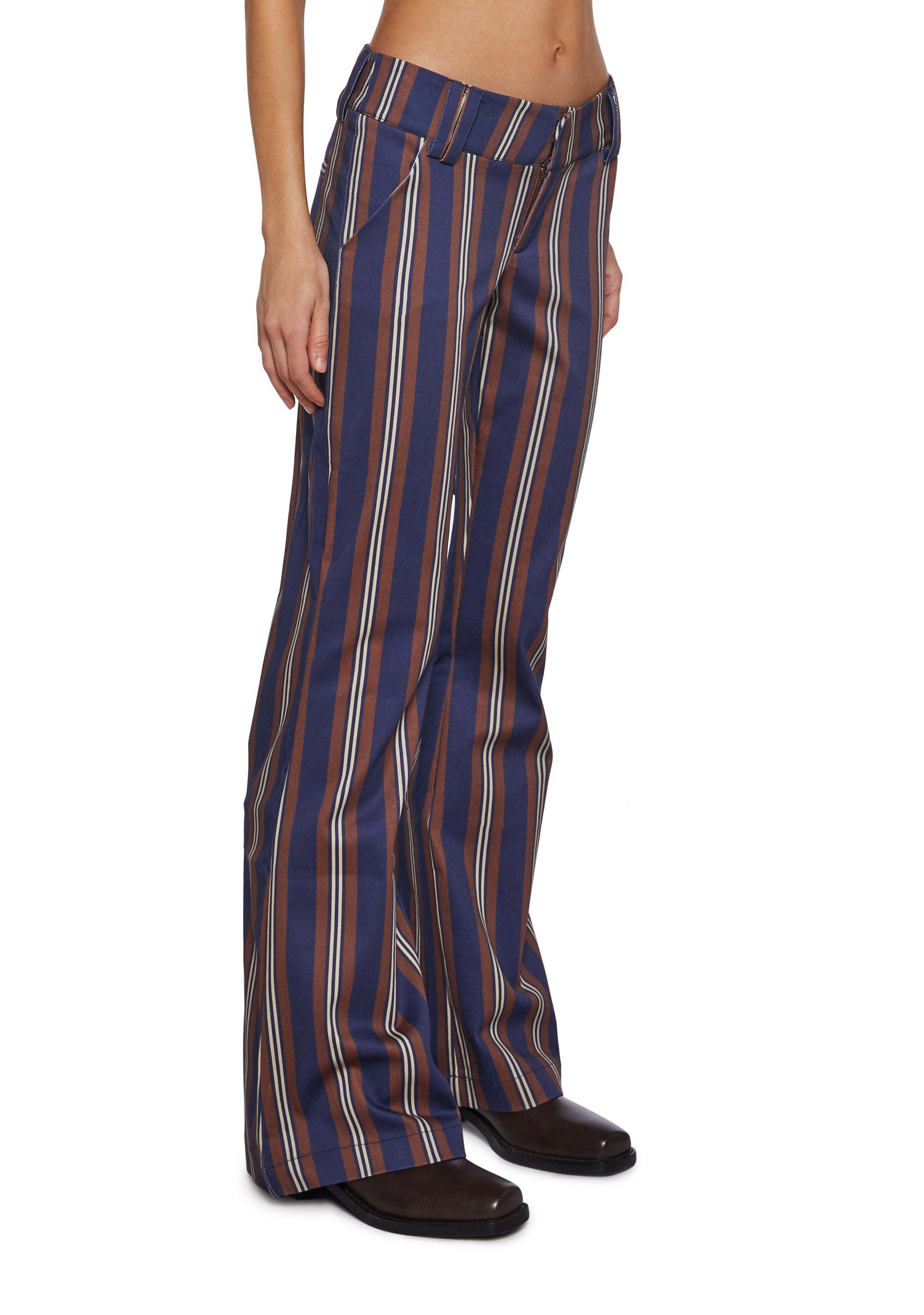 Soho Chic Striped Trousers