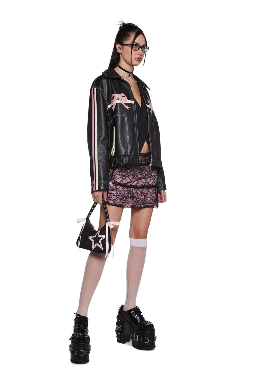 Tough Cutie Vegan Leather Jacket - alternate