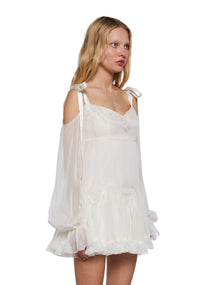 Whirlwind Radiance Mini Dress - Ivory