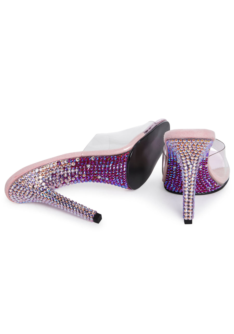 Gala-01 Rhinestone Clear Heels - alternate