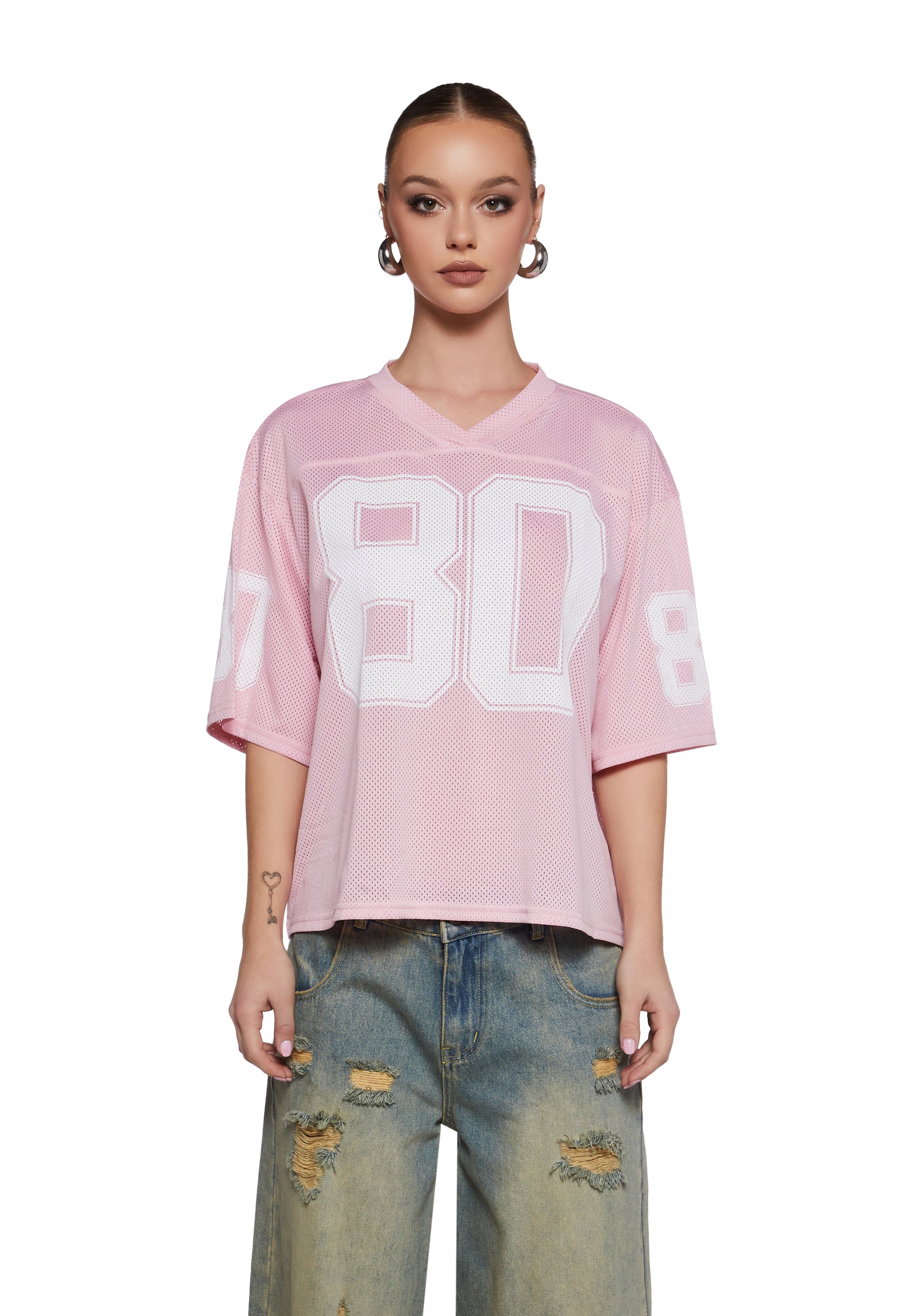 Pink Jersey Footie Romper