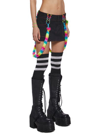 Rainbow Pop Bondage Skirt