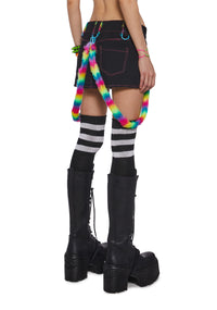 Rainbow Pop Bondage Skirt
