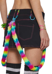 Rainbow Pop Bondage Skirt