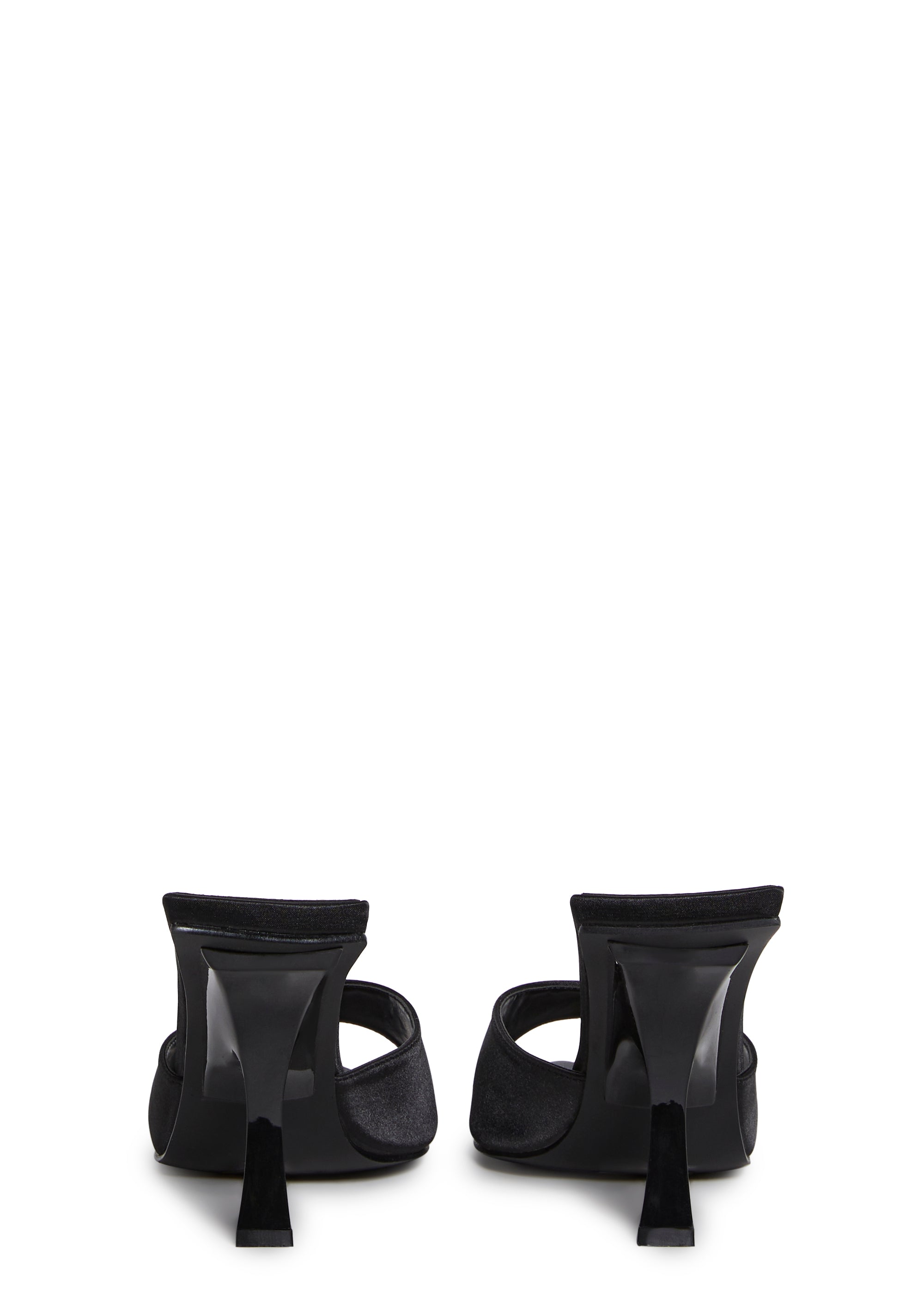 Cutie Escape Peep Toe Heels - Black