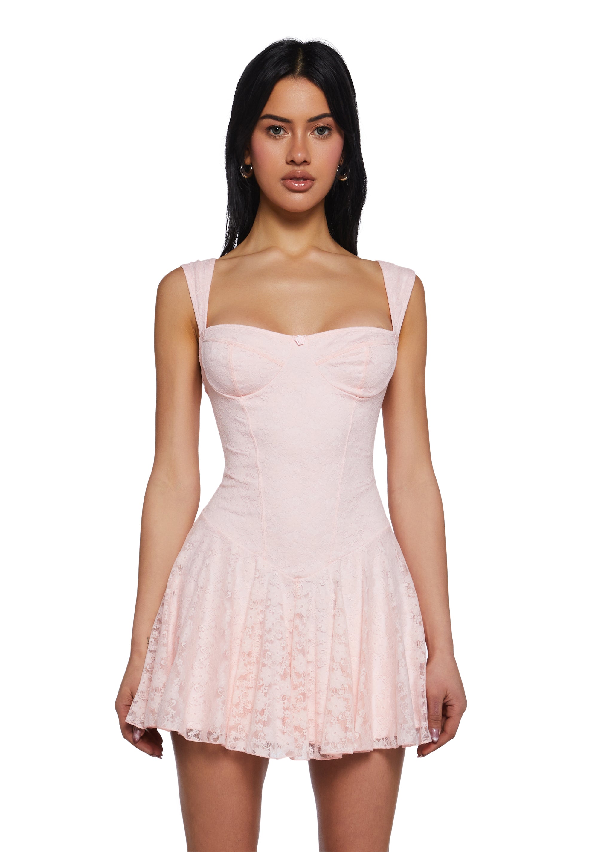 Womens Sexy Valentines Day Lace Mini Dress Sugar Thrillz
