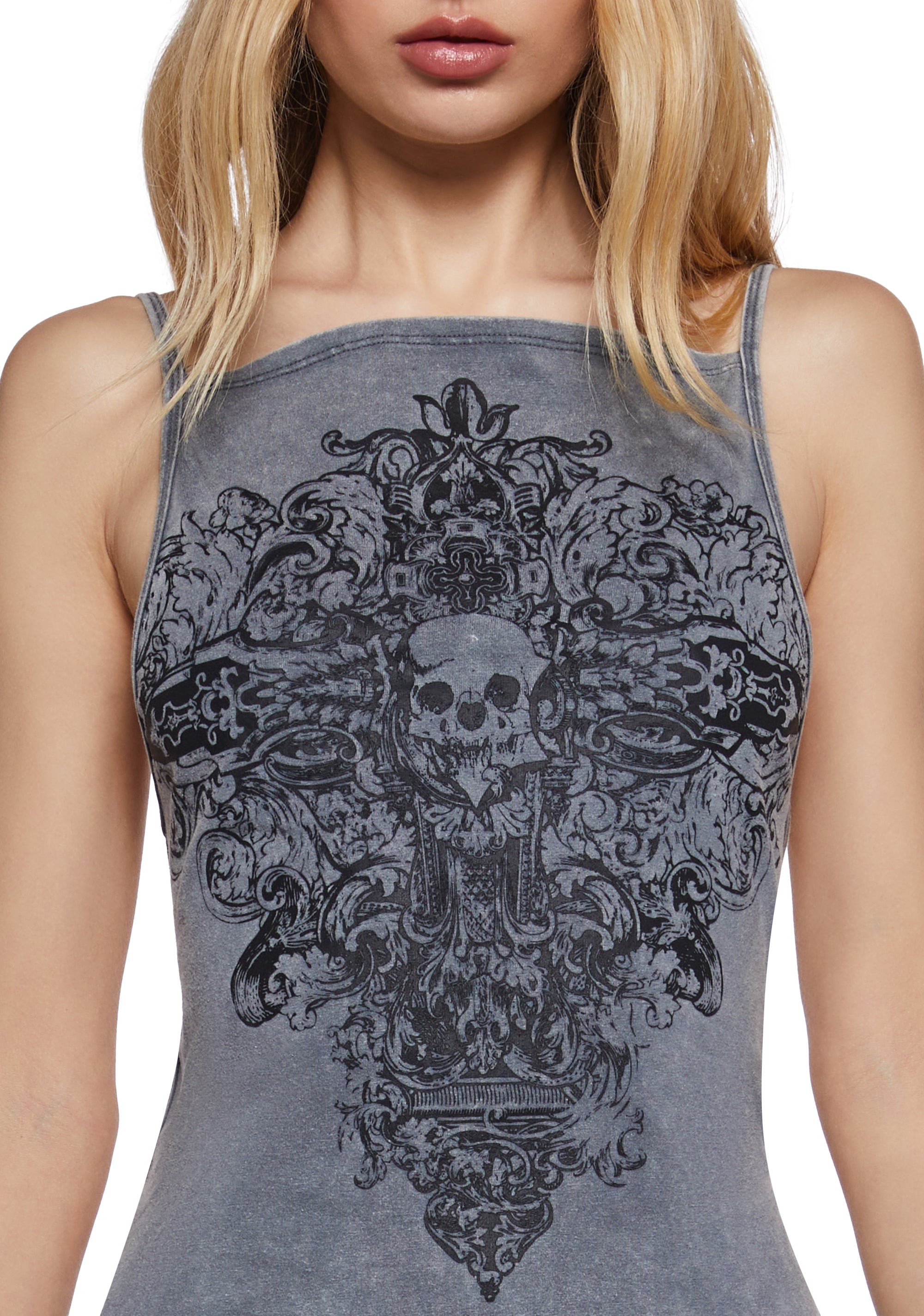 ☆FREEDOM☆ Cadillo Sleeveless Gray CD24MMSL0020GY VALERO Sleeveless Hoodie