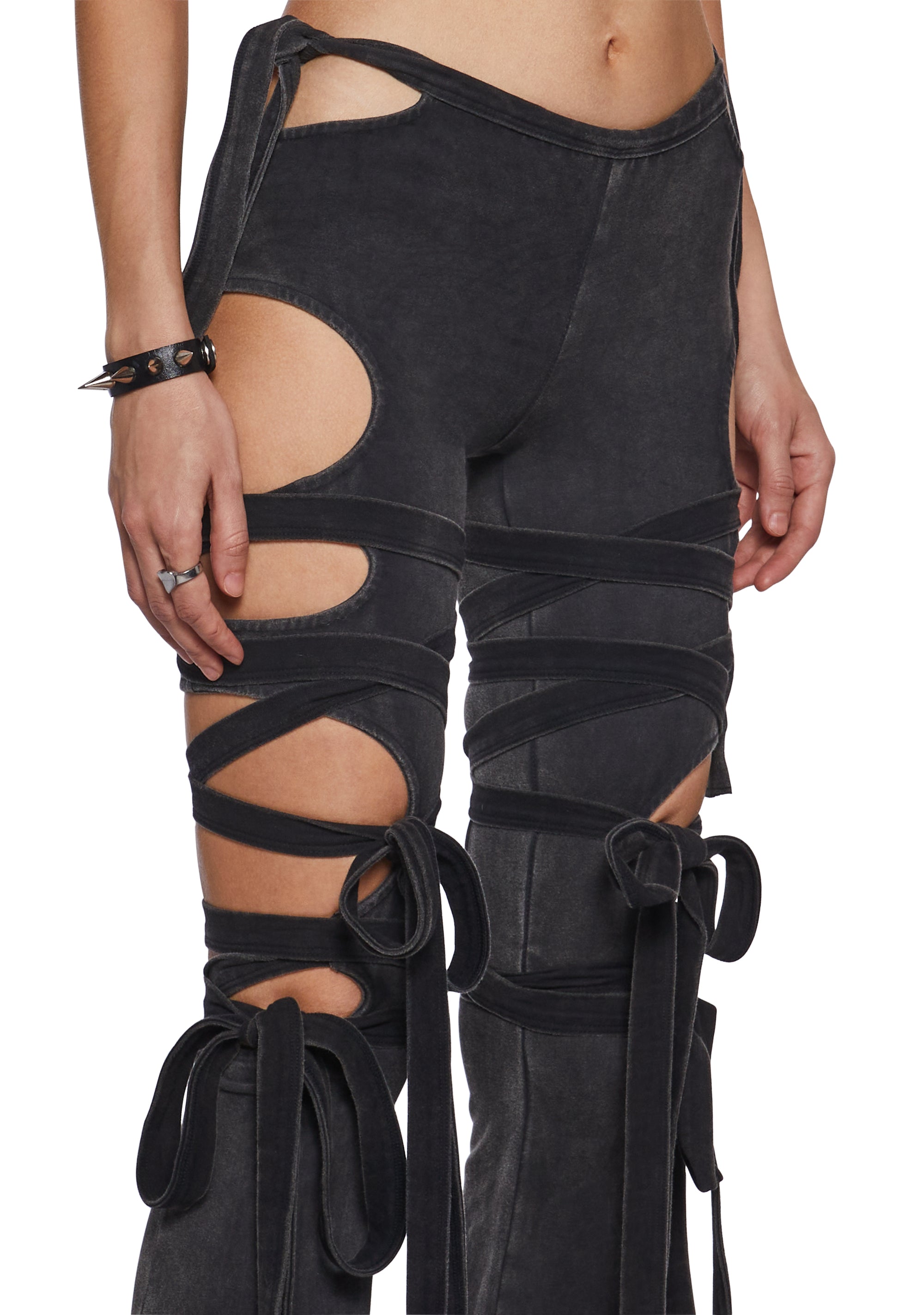 Ambient Wrap Tie Cut-Out Pants