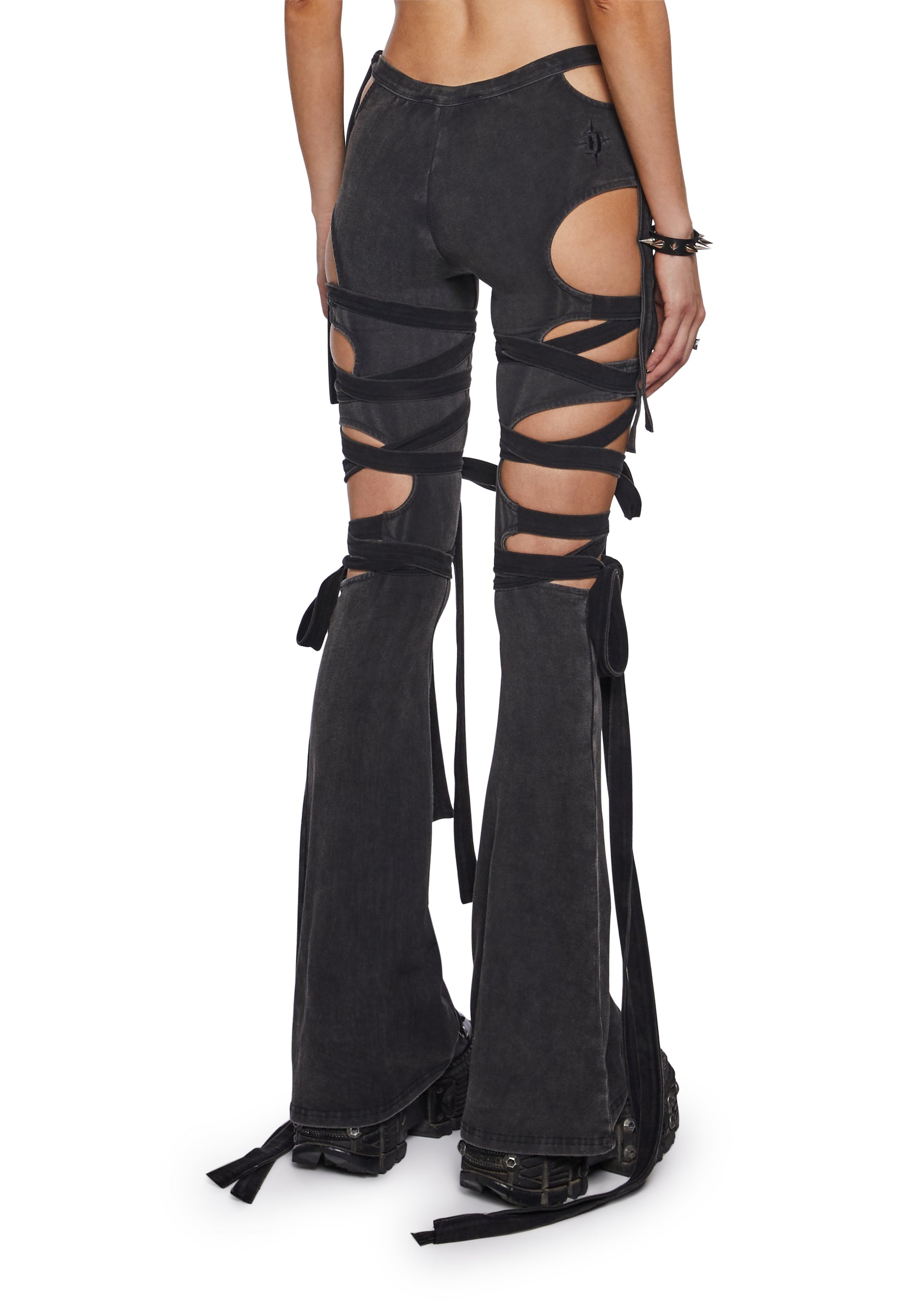 Ambient Wrap Tie Cut-Out Pants