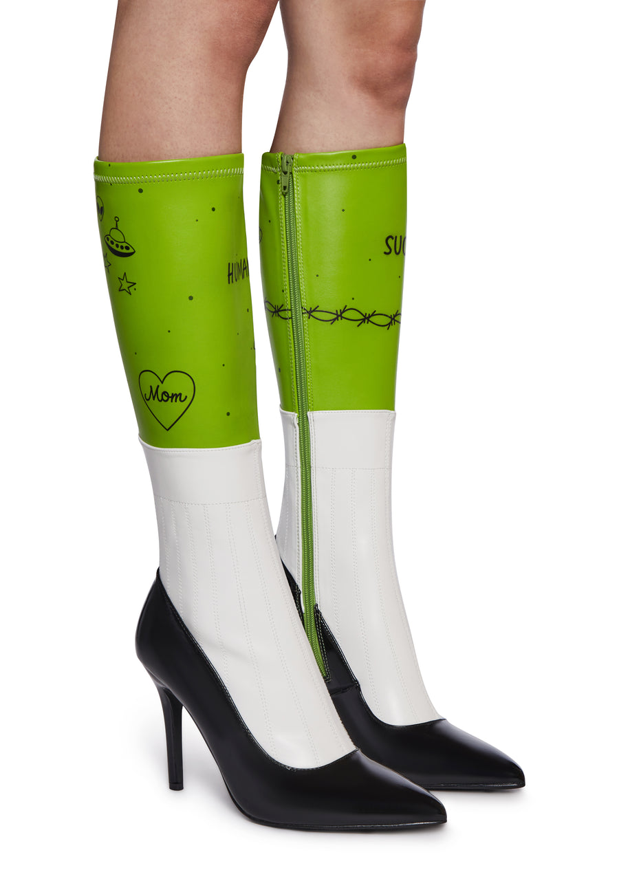 Cosmic Being Heeled Boots