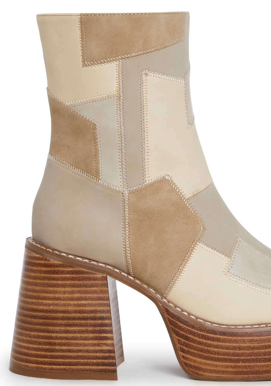 Winding Roads Ankle Boots - Beige - alternate