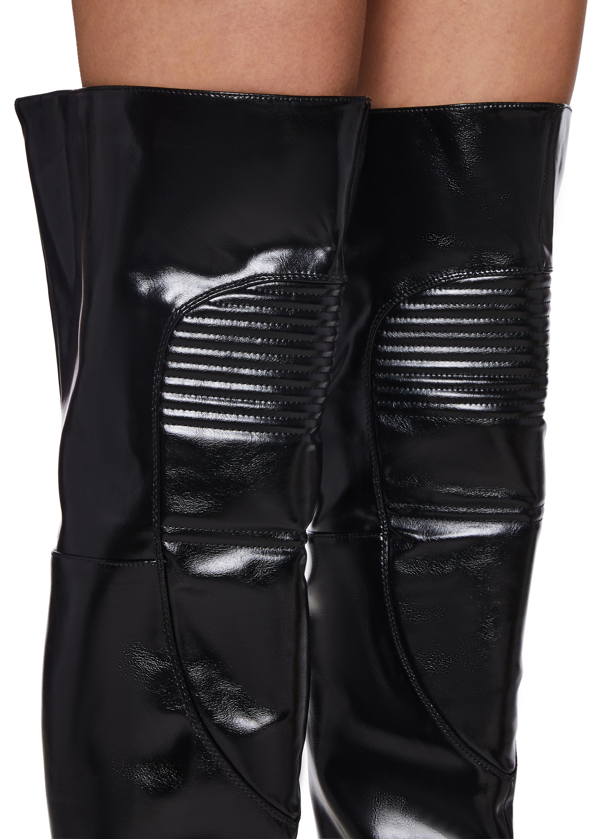 Azalea Wang Tiernan Racer Thigh High Boots With Ridges Azalea Wang Tiernan Racer Thigh High Boots With Ridges