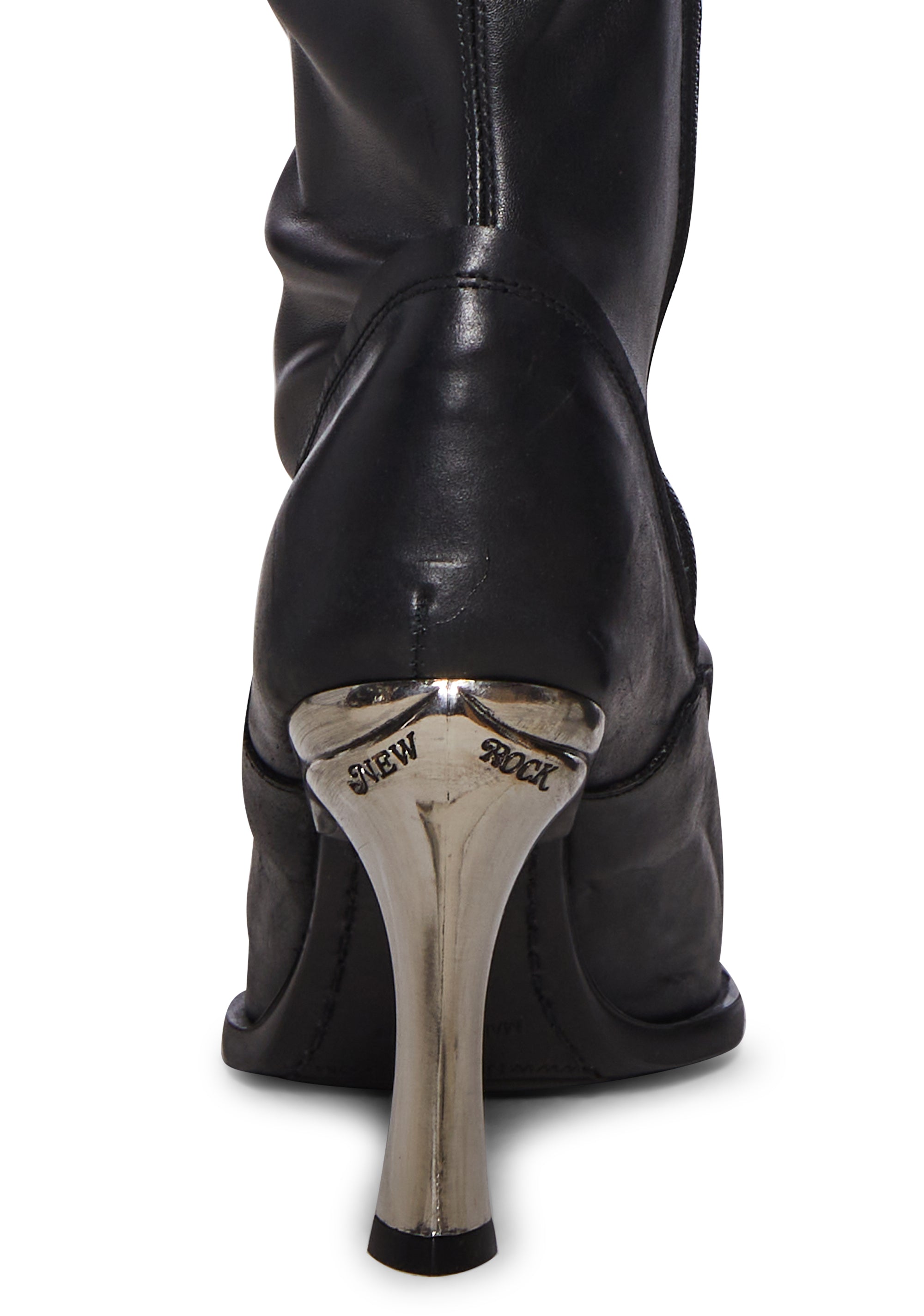 New Rock M-9053-C1 Lace-Up Stiletto Boots - Black – Dolls Kill