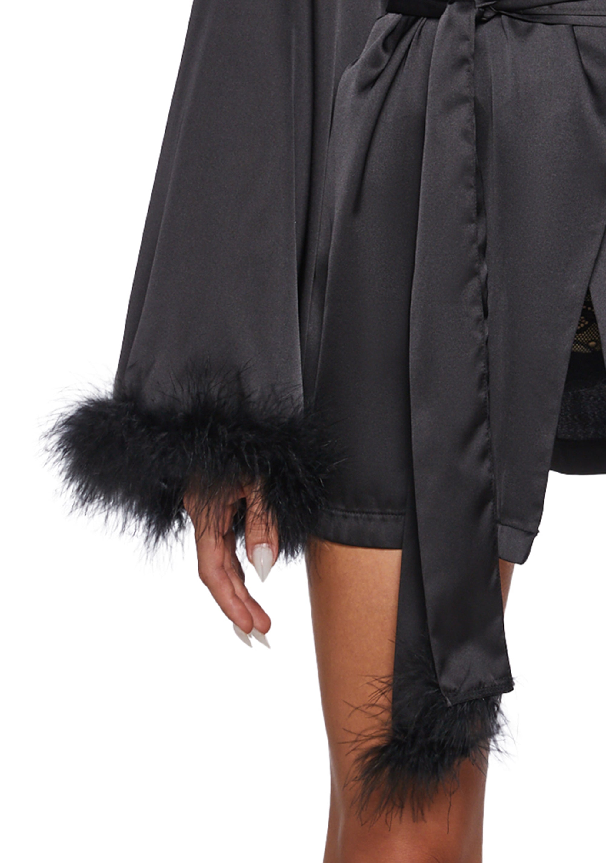 Gothic Stirs Satin Robe