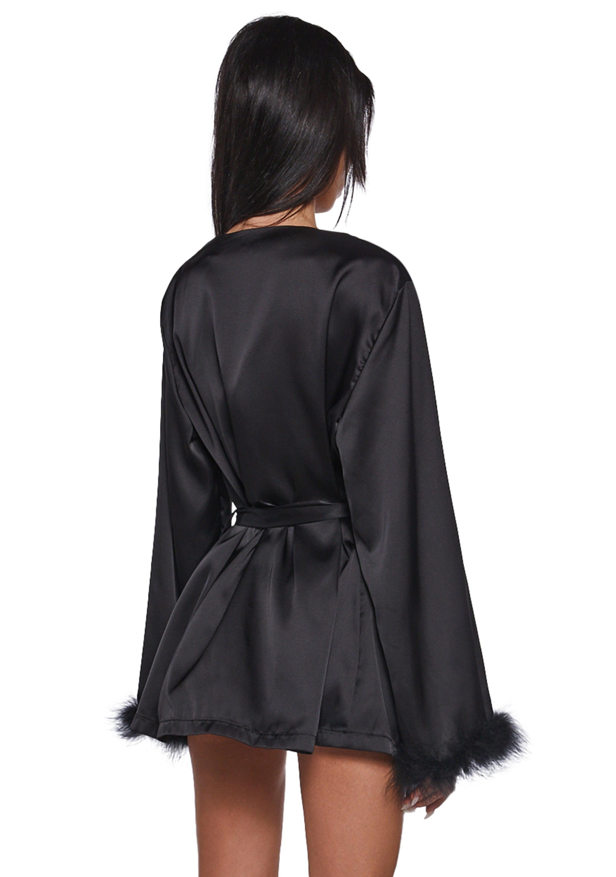Gothic Stirs Satin Robe