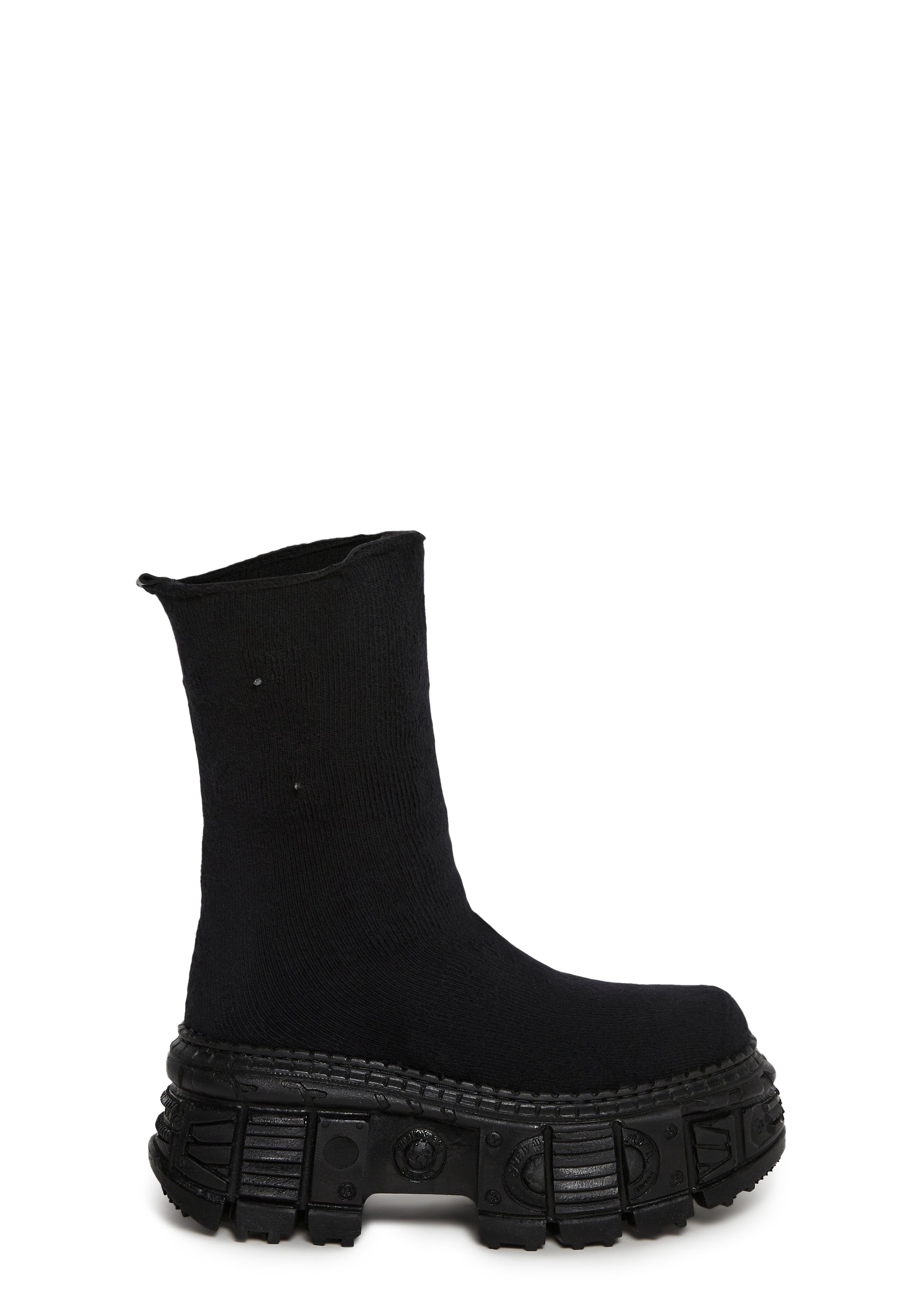 Stretch Sock Platform Boots