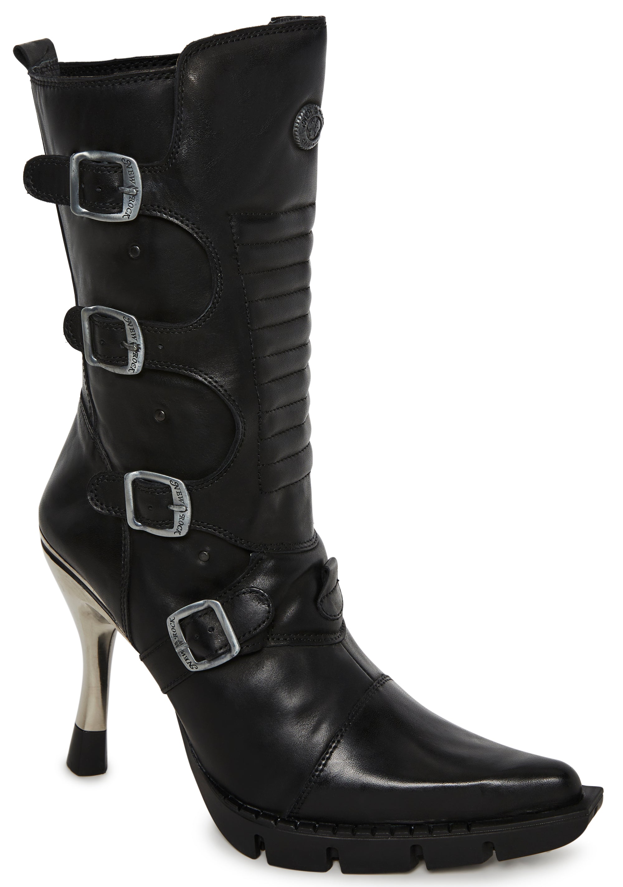 M-9373N-C2 Skinny Heel Moto Boots