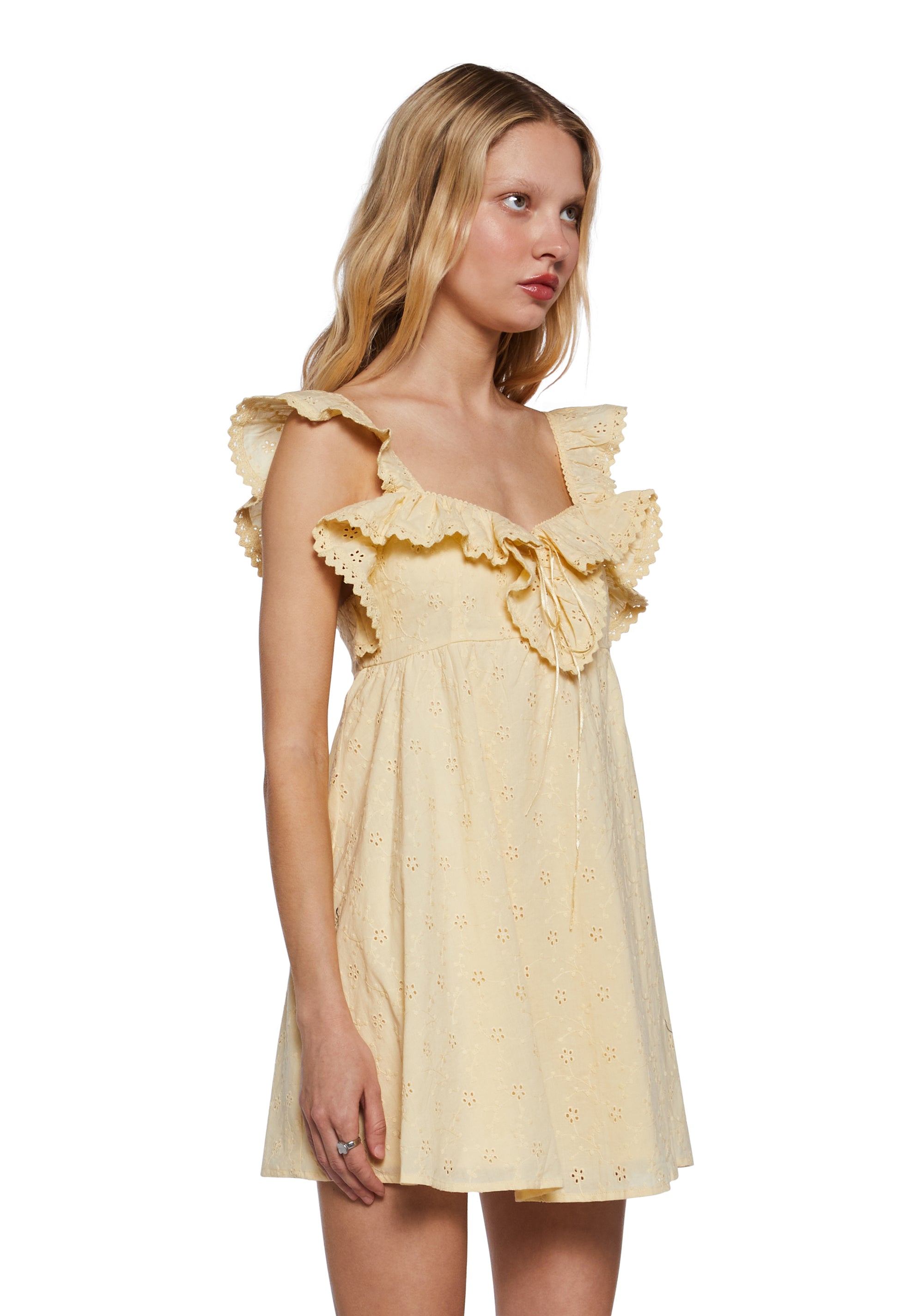 Sunset Stroll Babydoll Dress - Yellow Sunset Stroll Babydoll Dress - Yellow