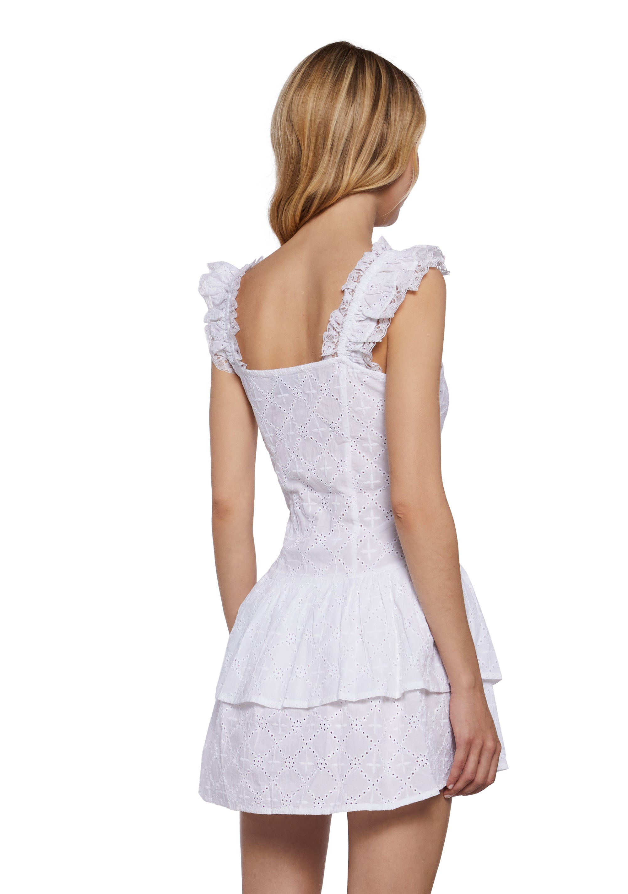 dELiA*s by Dolls Kill Primrose Hill Mini Dress - White / X-Large dELiA*s by Dolls Kill Primrose Hill Mini Dress - White / X-Large