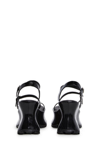 Sightseeing Platform Sandals - Black