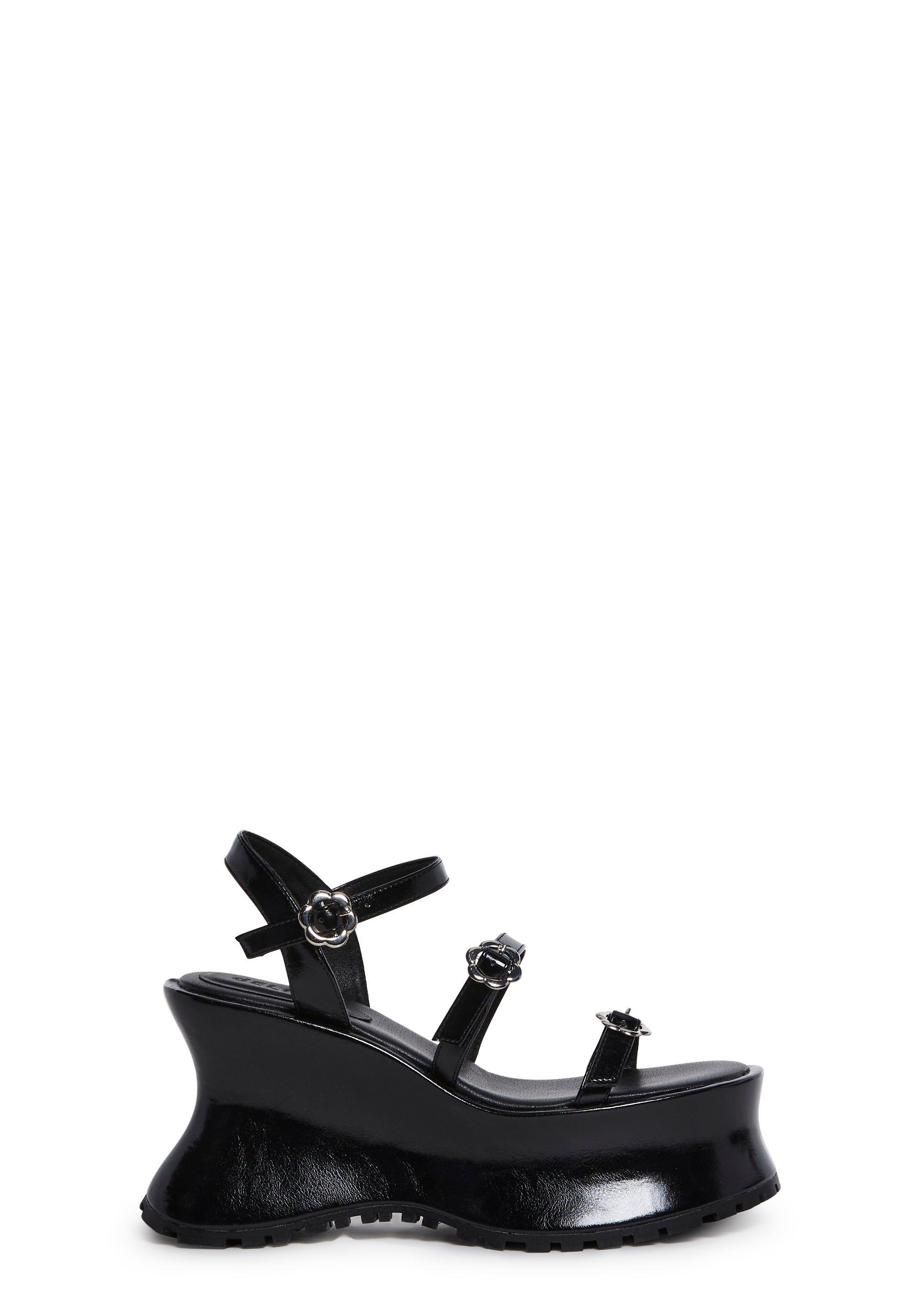 Sightseeing Platform Sandals - Black