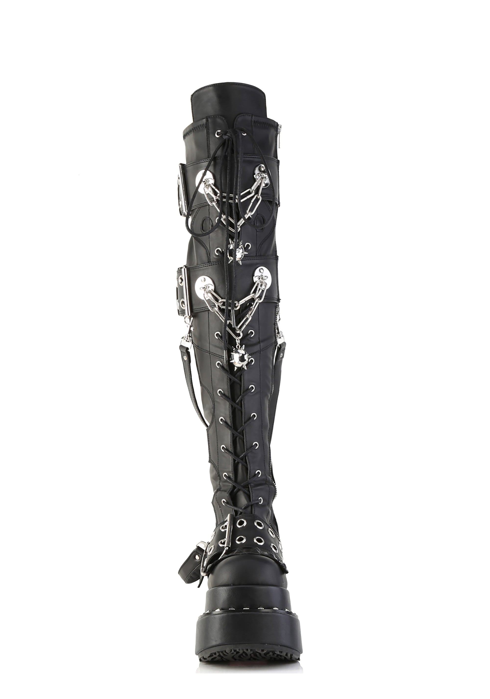 Bear-316 Knee High Buckle Boots