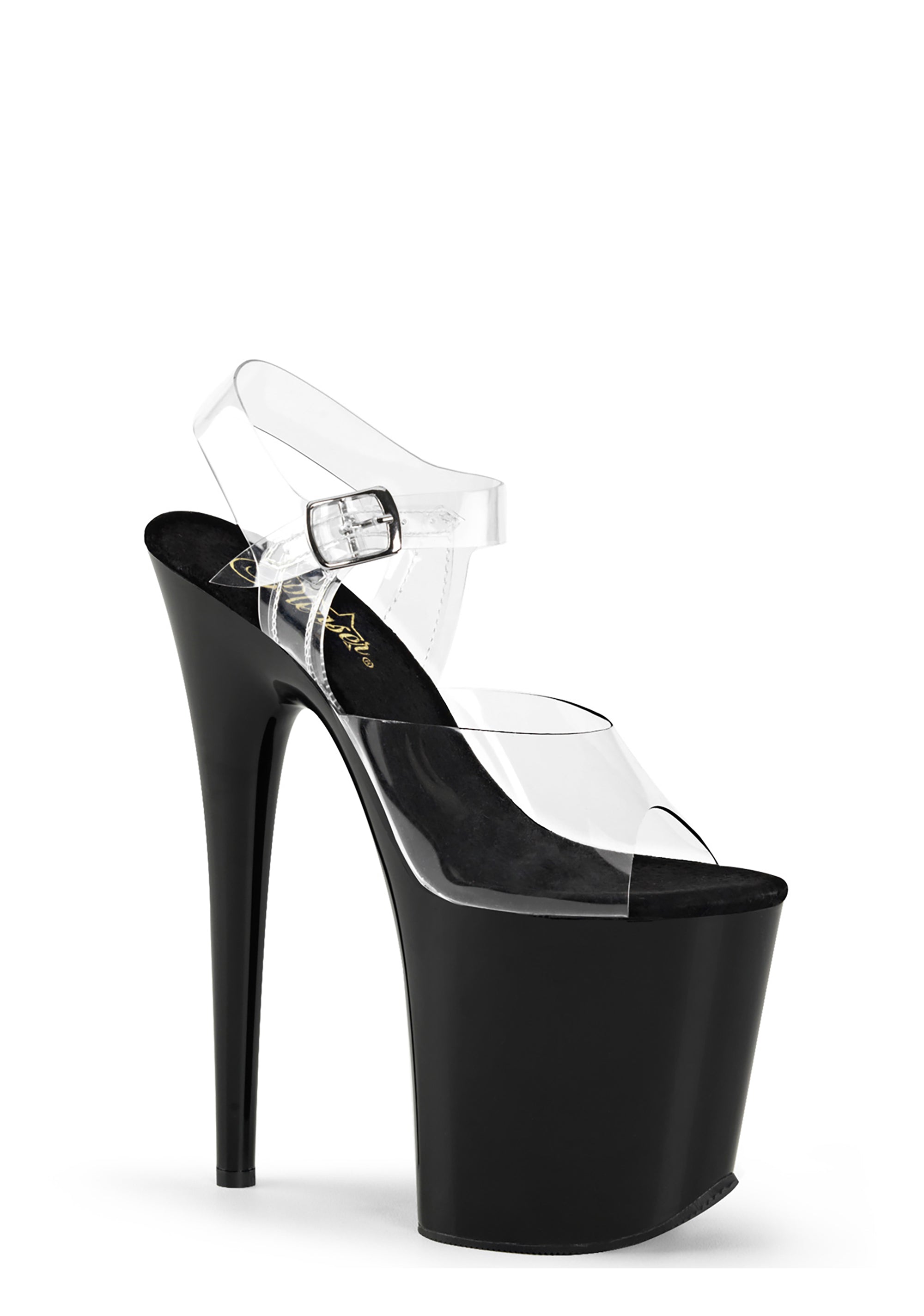 Pleaser Flamingo-808 Platform Strap Sandals - Black – Dolls Kill