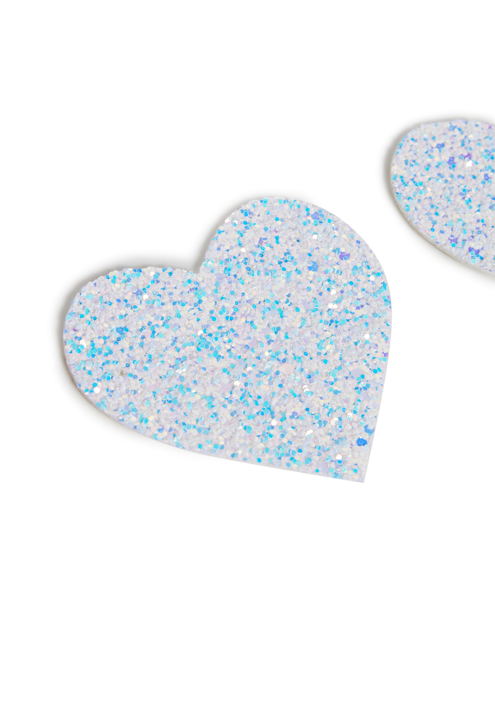 Ice Ice Baby Glitter Heart Pasties