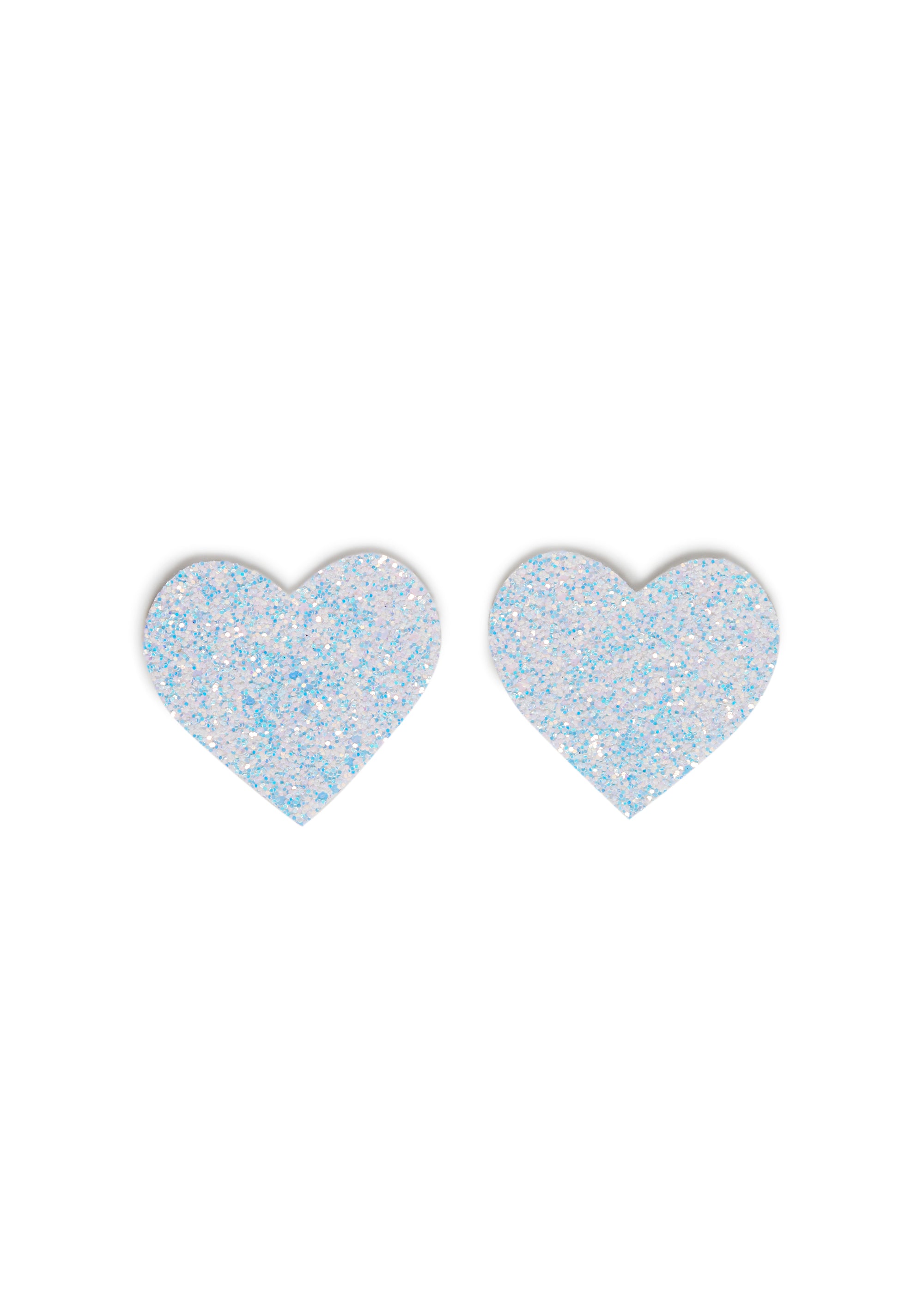 Ice Ice Baby Glitter Heart Pasties