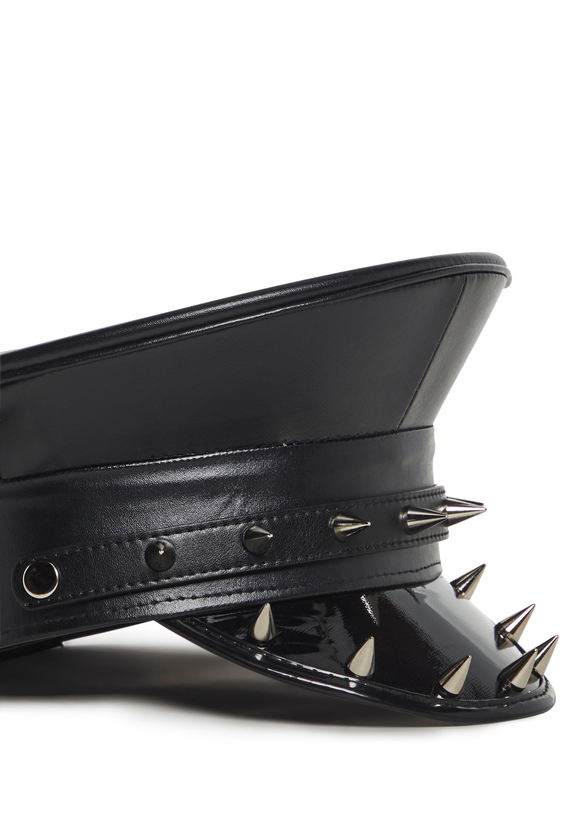 Funk Plus Spiked Studded Vegan Leather Vinyl Police Captain  display picture 1