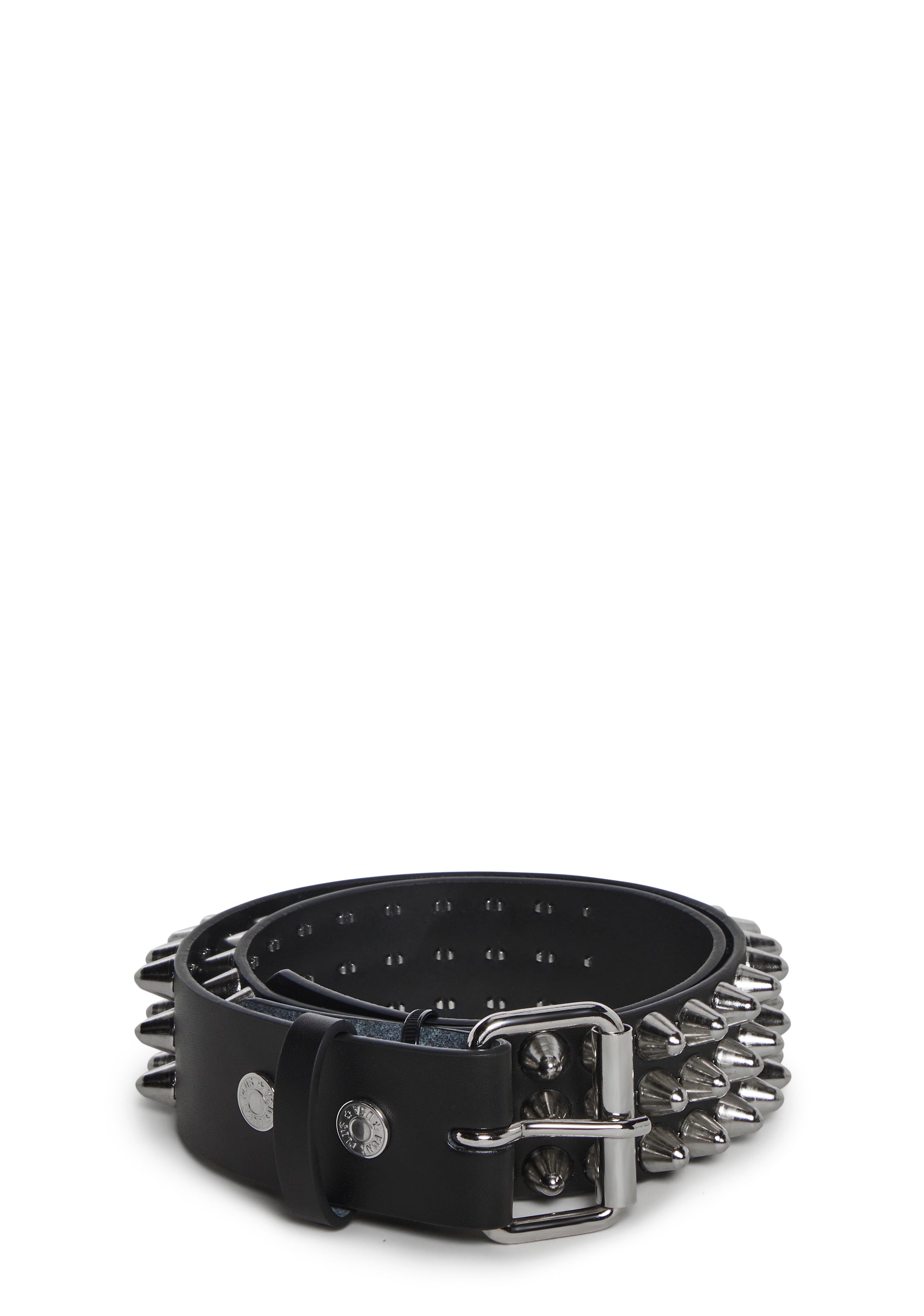 Large Conical Studded Waist Belt - Black
