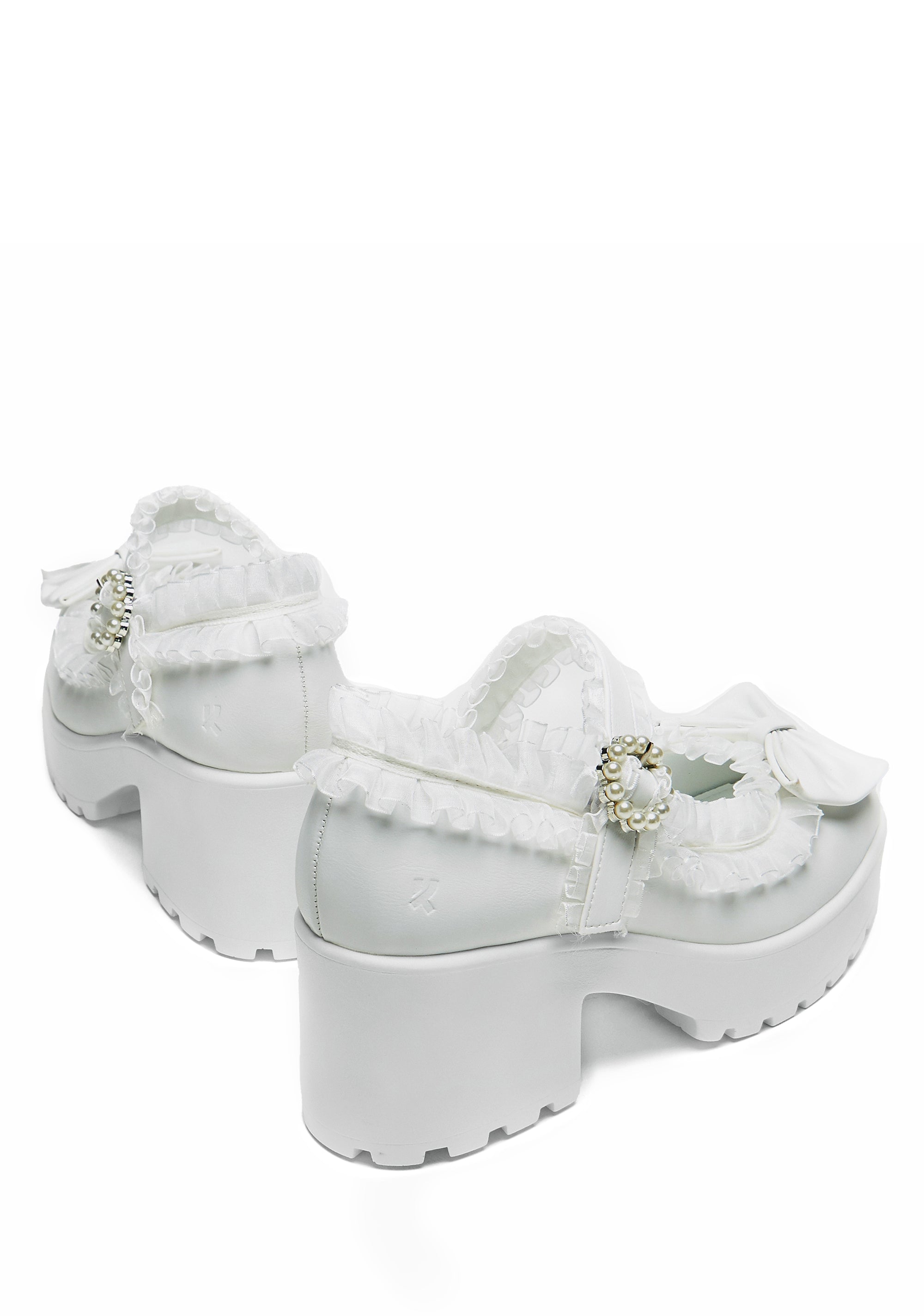 ‘ Porcelain Delights Edition’ Tira Ruffle Mary Janes