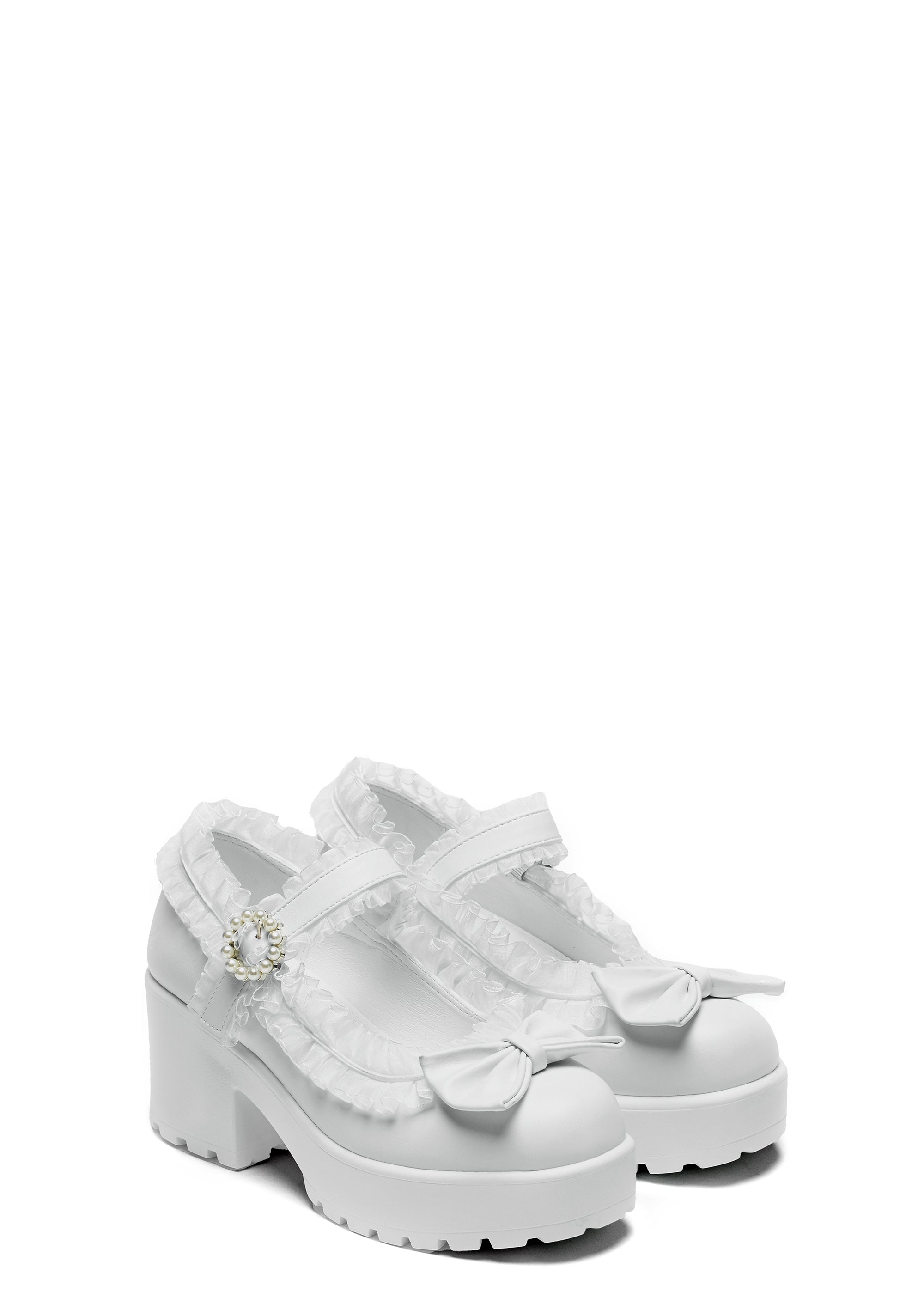 ‘ Porcelain Delights Edition’ Tira Ruffle Mary Janes