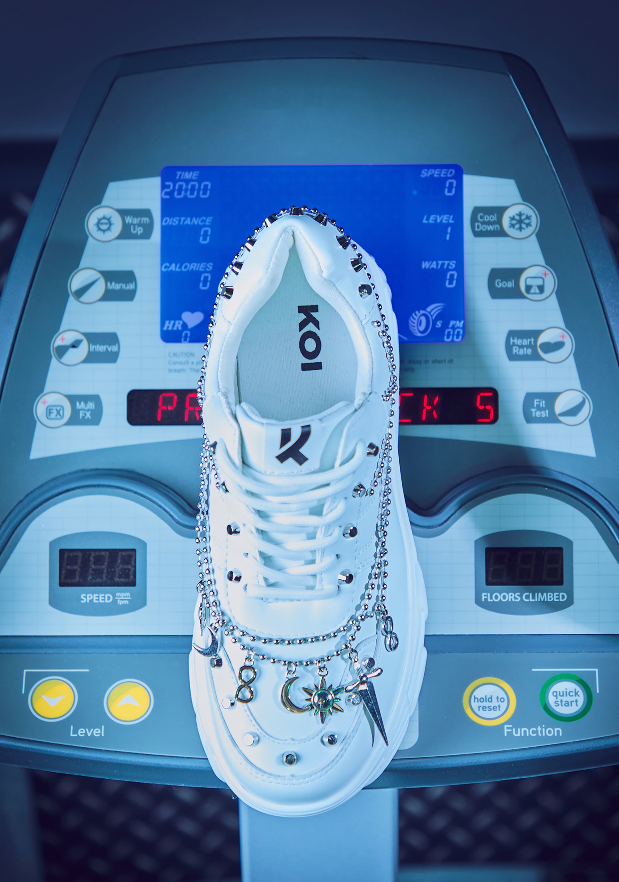 Koi Footwear Jinx Mystic Charm Trainers - White – Dolls Kill